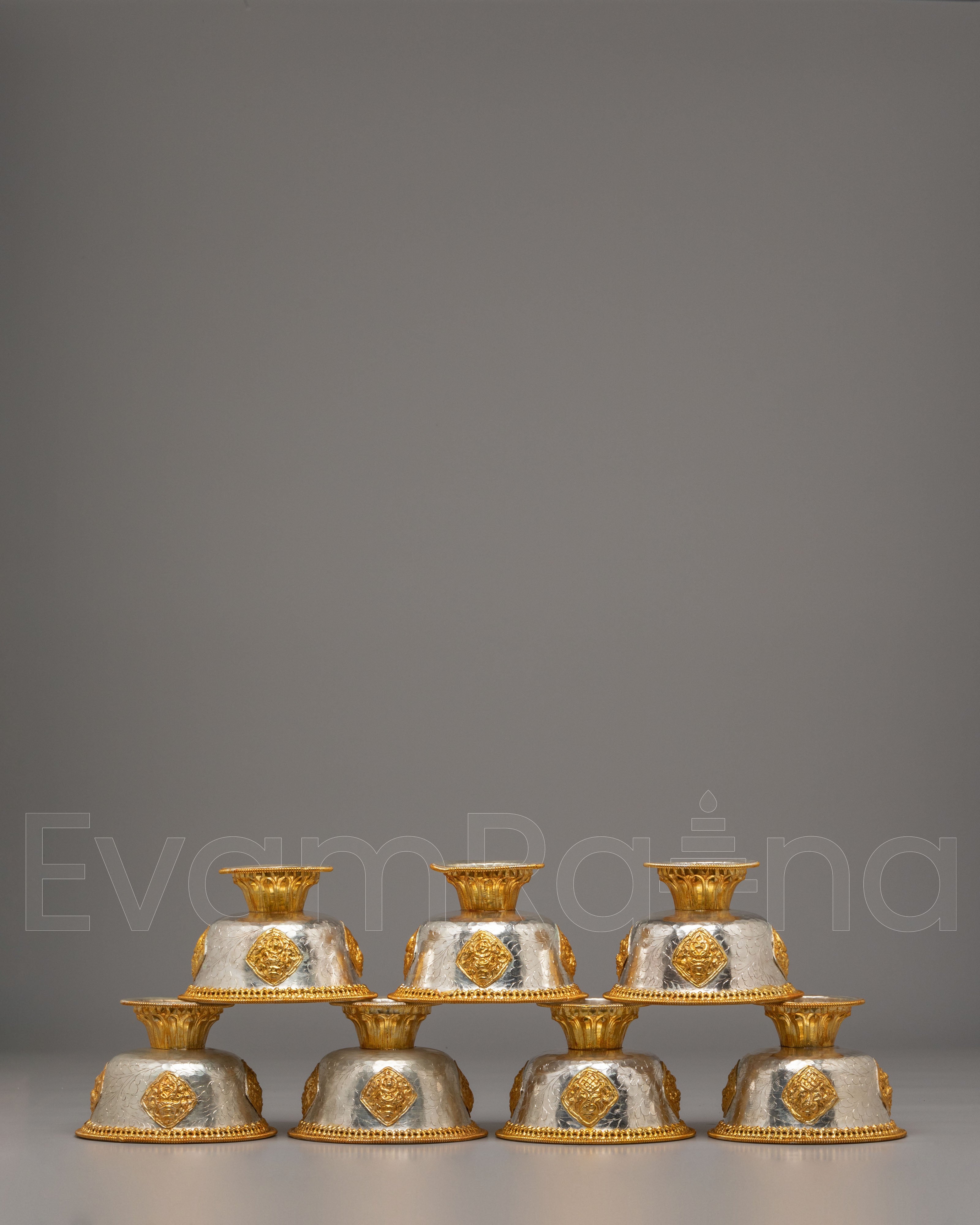 Tibetan Altar Offering Bowl Set