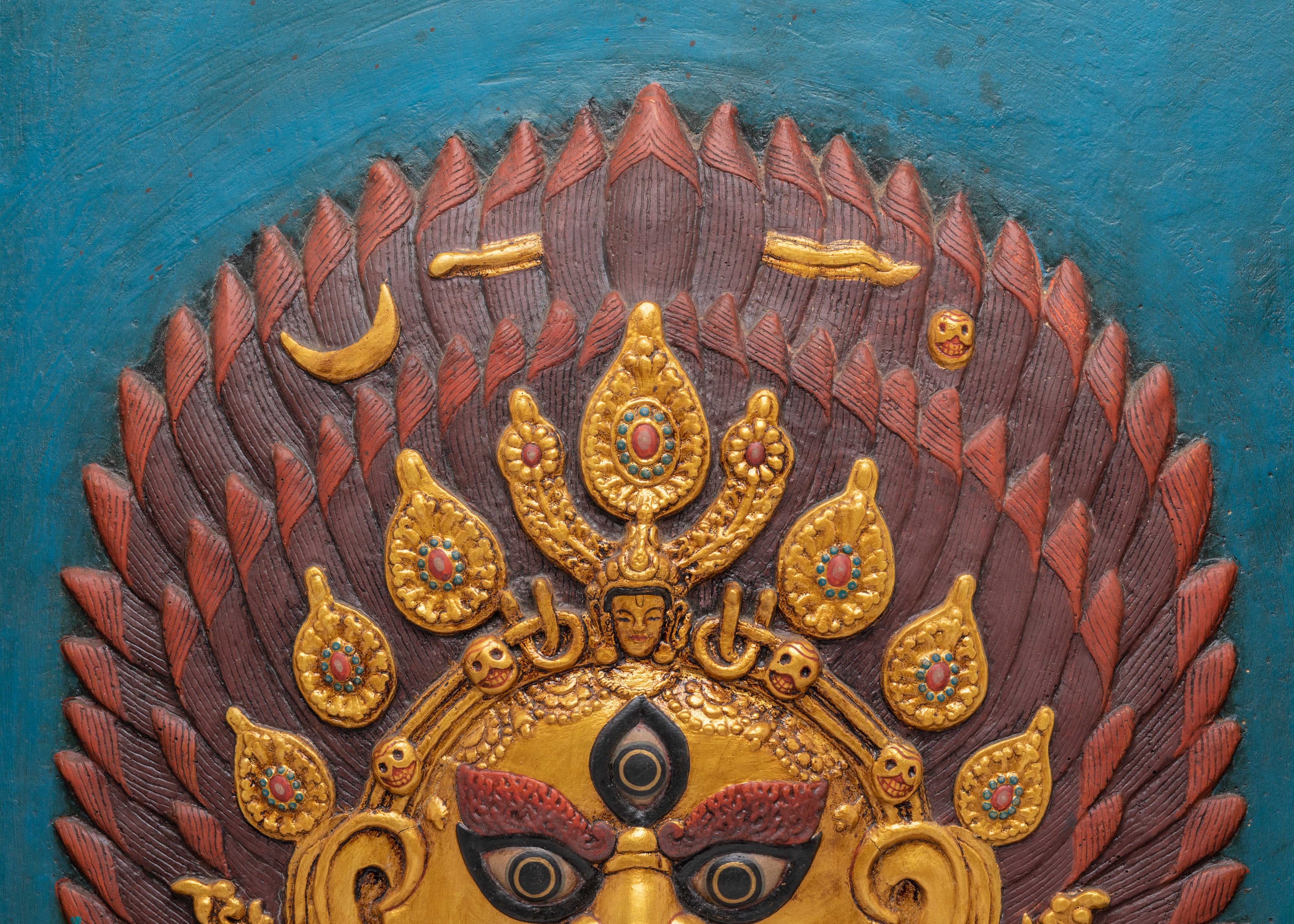 Handcrafted Bhairava Wall Hanging | Traditional Artwork for Spiritual Decor
