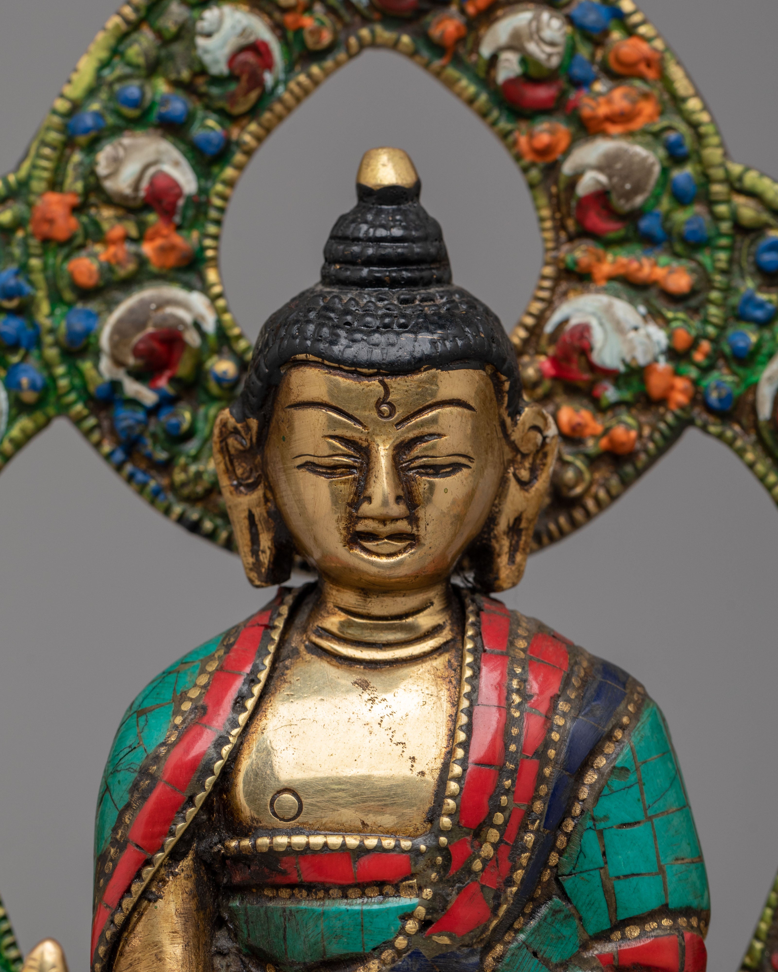 Handmade Medicine Buddha Tibetan Statue | Spiritual Decor