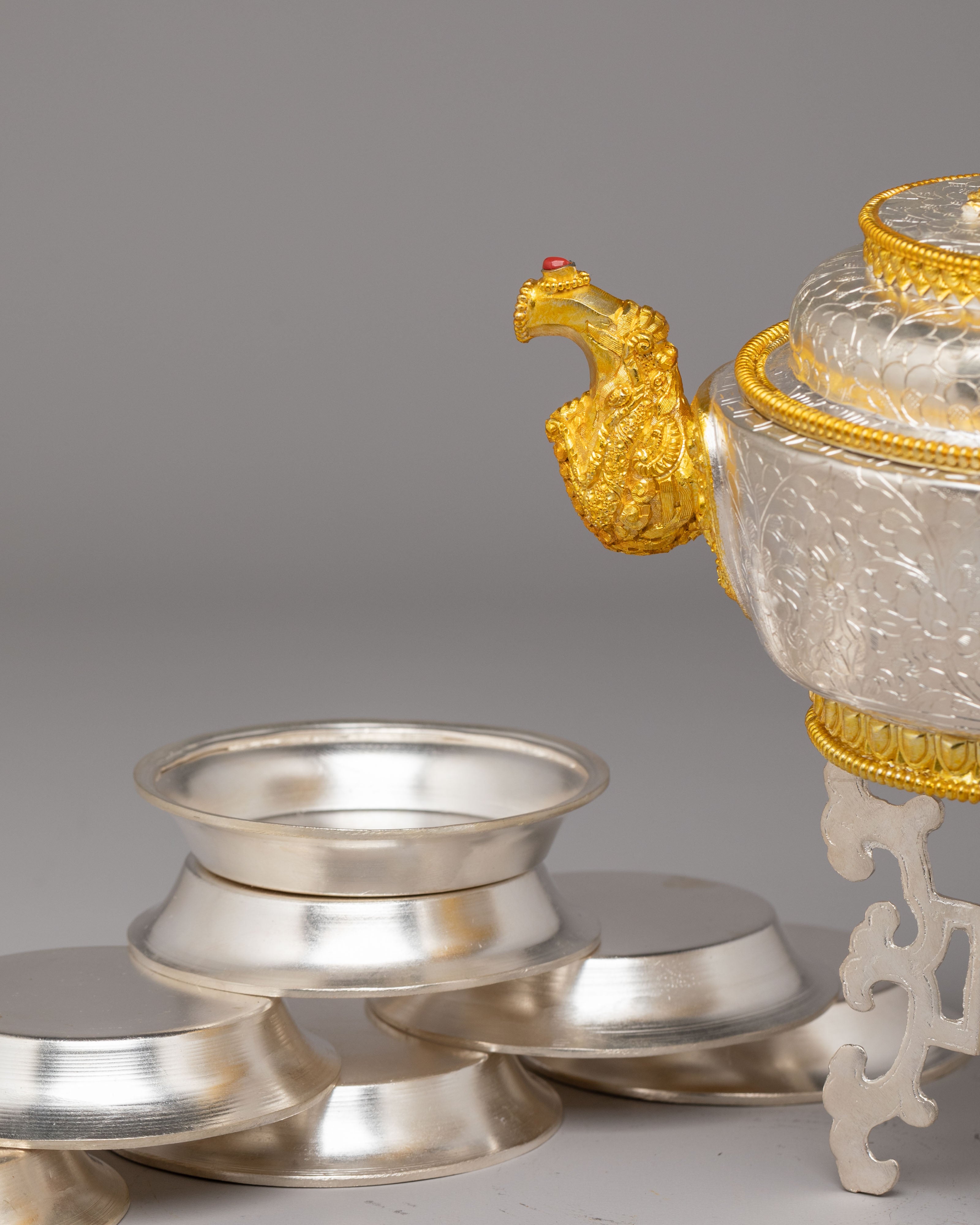 Buddhist Water Offering Set | Spiritual Tibetan Decor