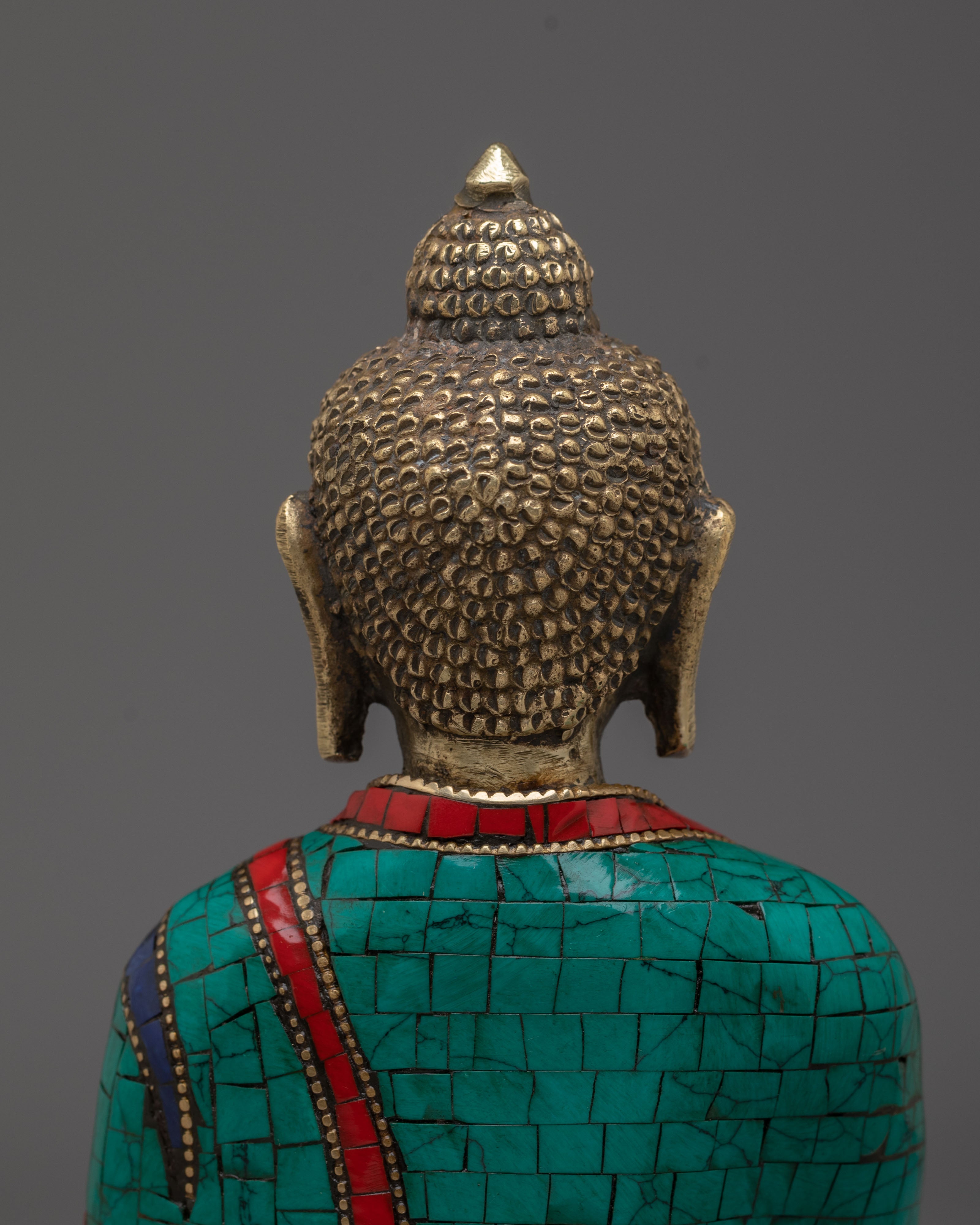 Medicine Buddha Statue With Healing Nectar | Handcrafted Tibetan Sculpture