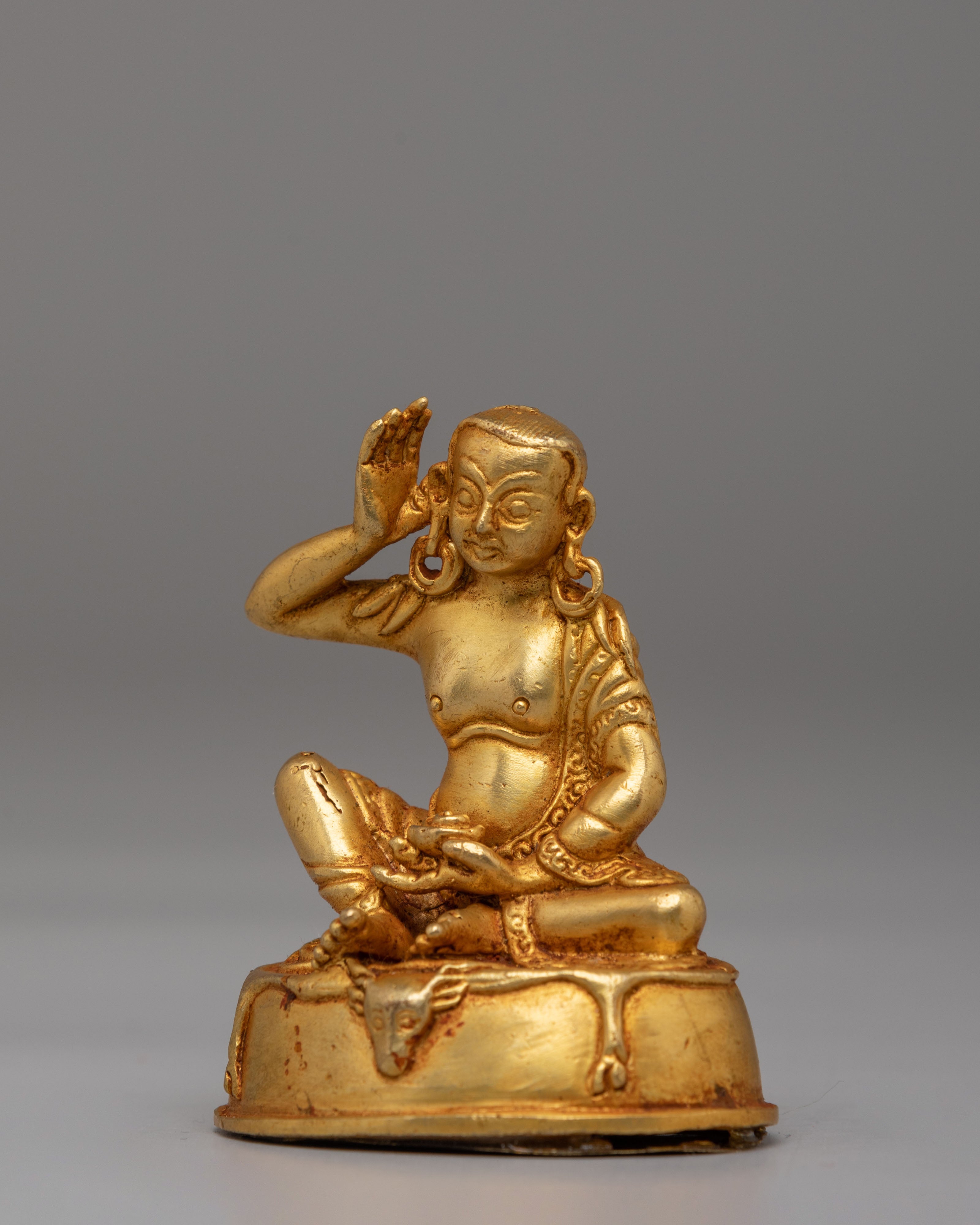 Sacred Tibetan Milarepa Sculpture | Tibetan Meditation Deity
