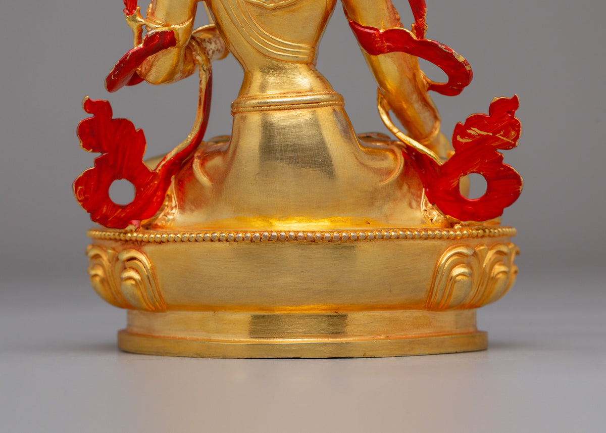 White Tara Divine Statue | Traditional Tibetan Artwork for Meditation
