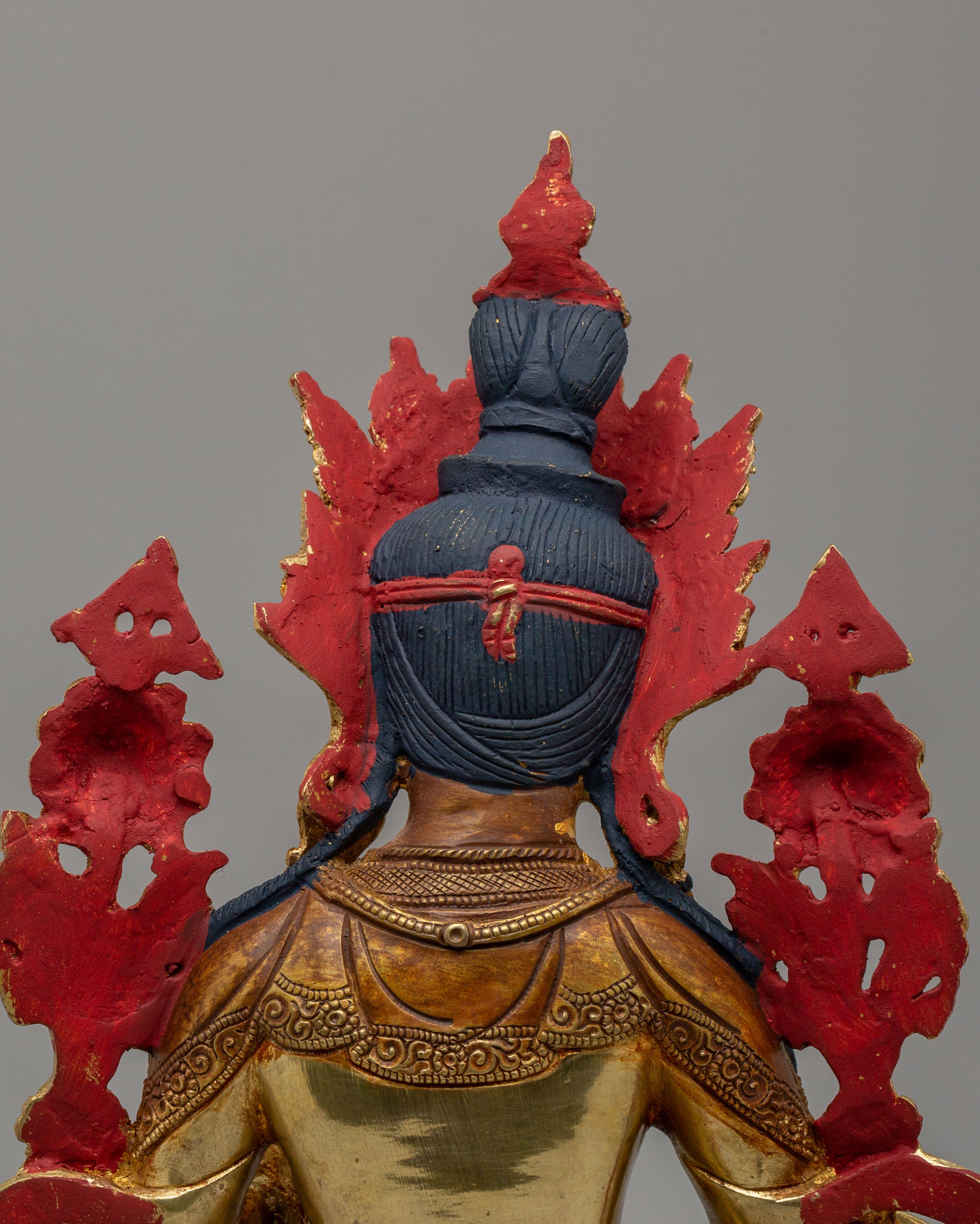 Handcrafted Green Tara Statue | Tibetan Buddhist Goddess Sculpture