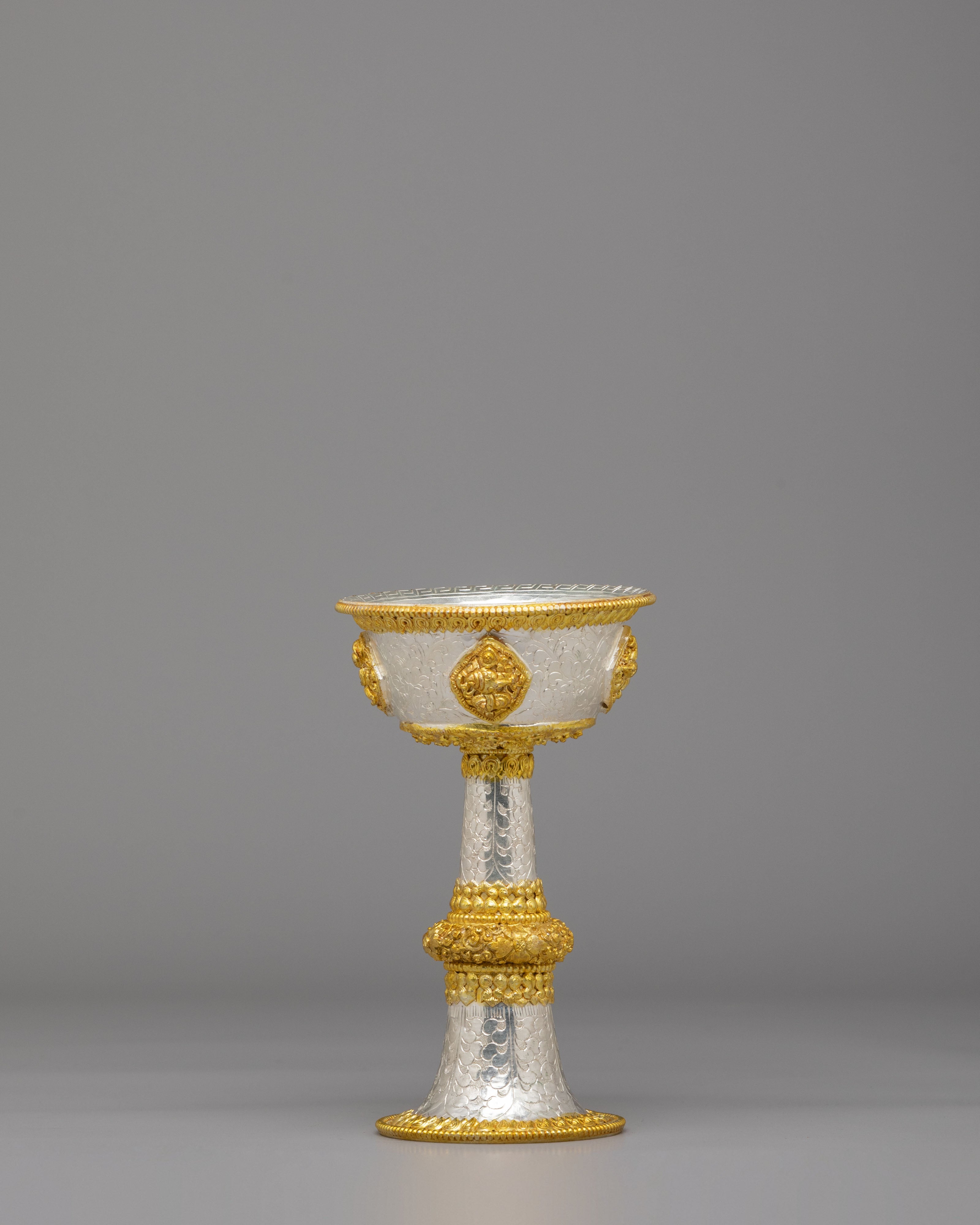 Handmade Serkyem Offering Set | Buddhist Ritual Vessels for Altar and Meditation