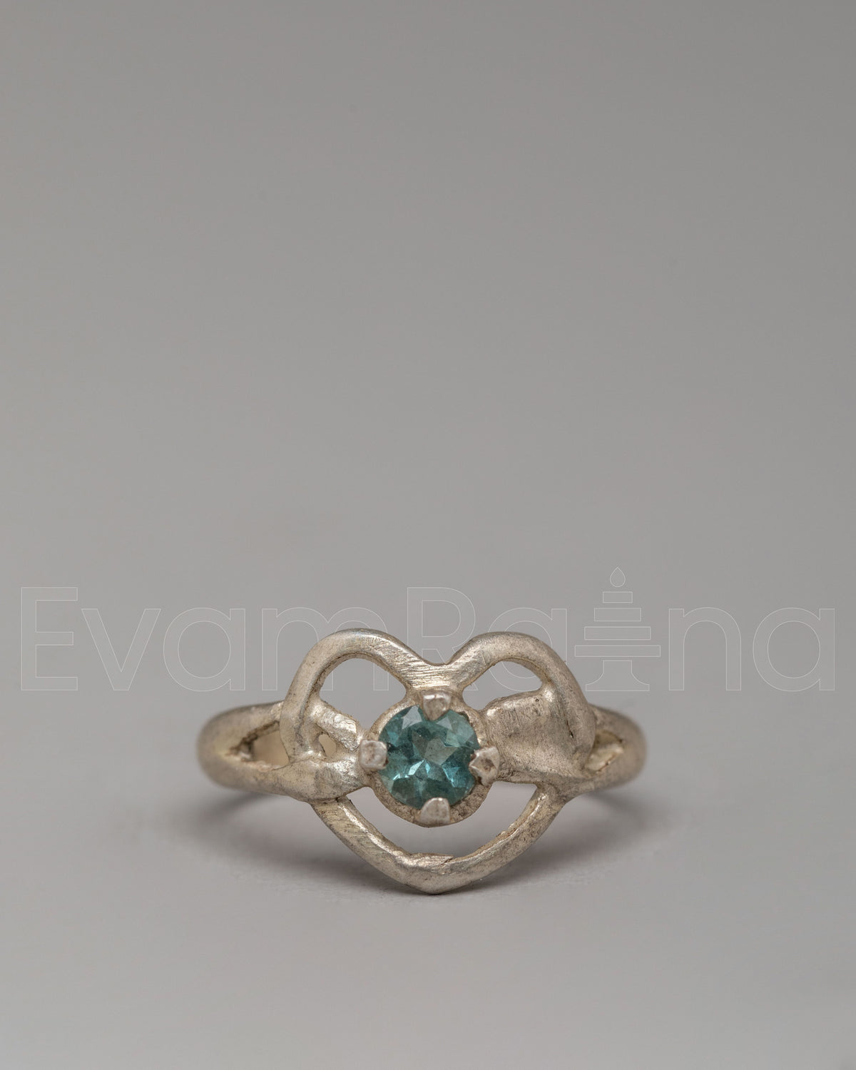 Natural Zircon Silver Ring 