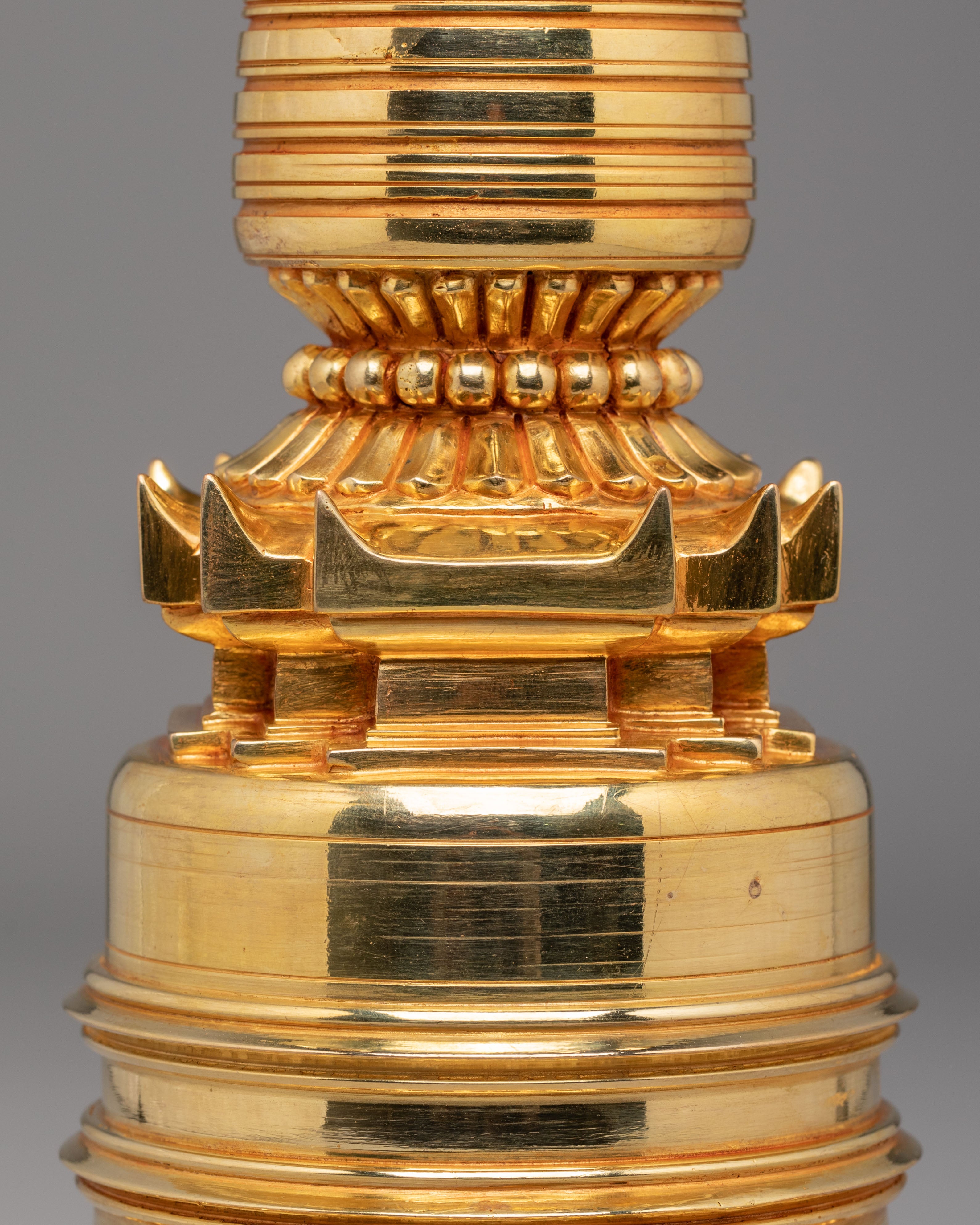 Handmade Kadampa Stupa | Tibetan Ritual Art