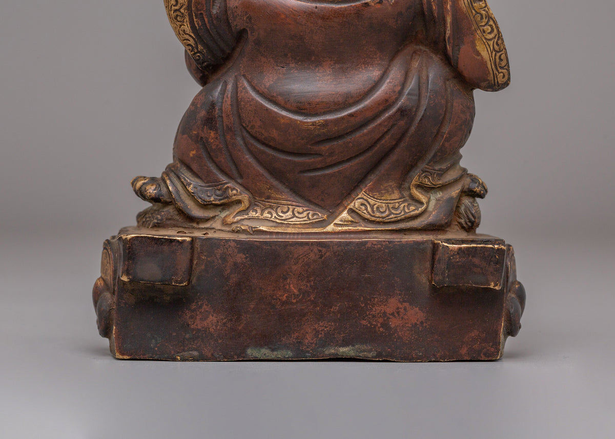 Sacred Bernagchen Mahakala Statue | Tibetan Protector Copper Sculpture