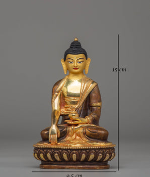 Traditional Statue of Shakyamuni Buddha | Serene Buddha Figurine