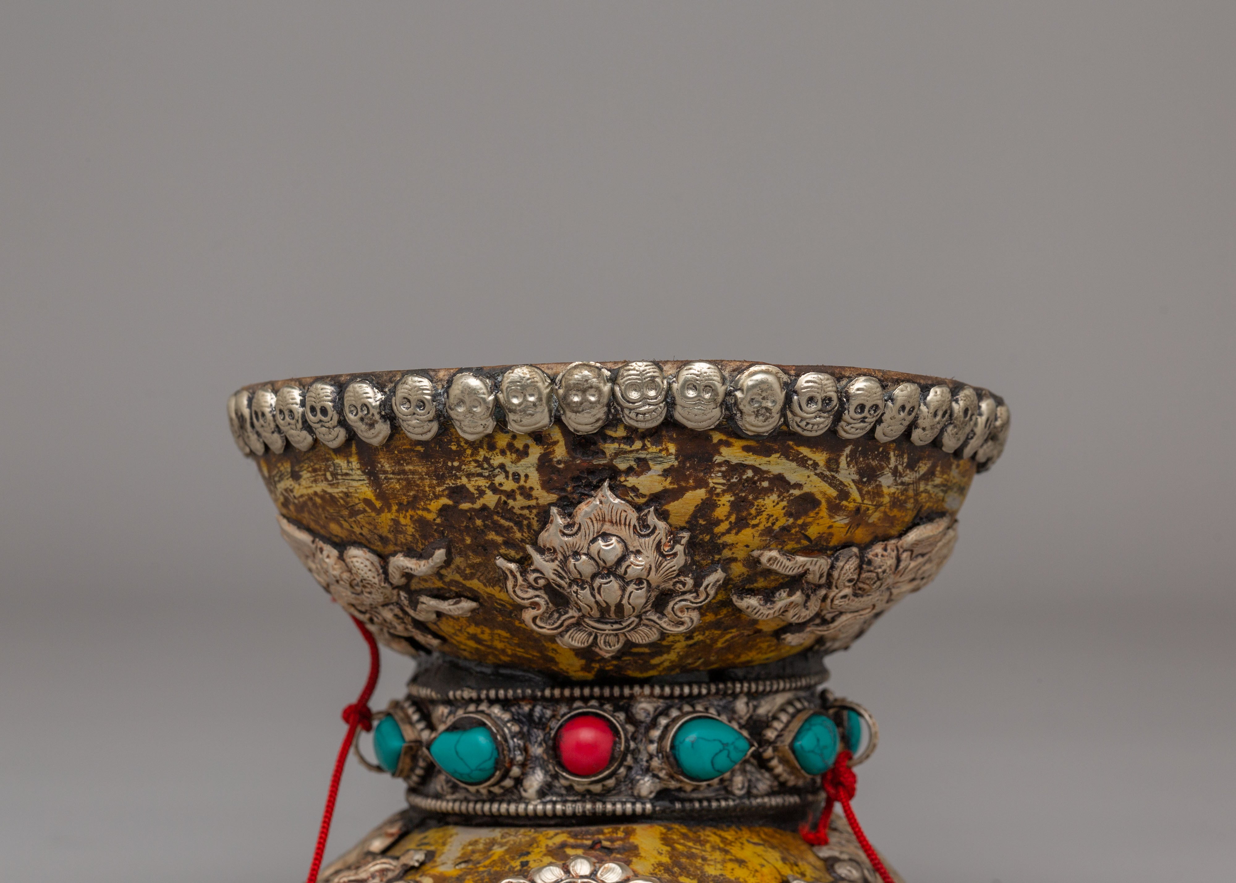 Buddhist Ceremonial Damaru | Handcrafted Ritual Drum