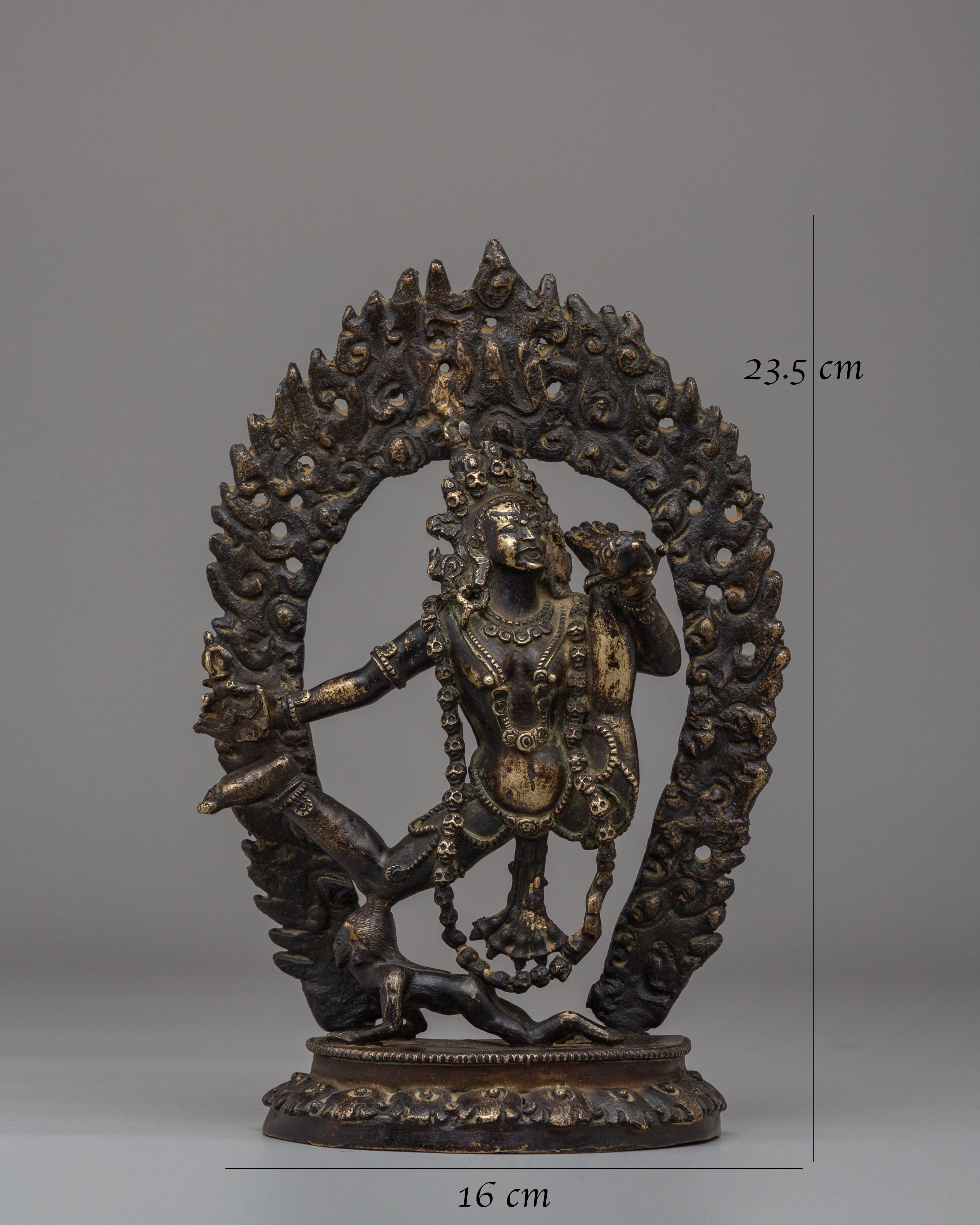 Sacred Tibetan Akash Yogini Statue | Bronze Vajrayogini Sculpture for Altar