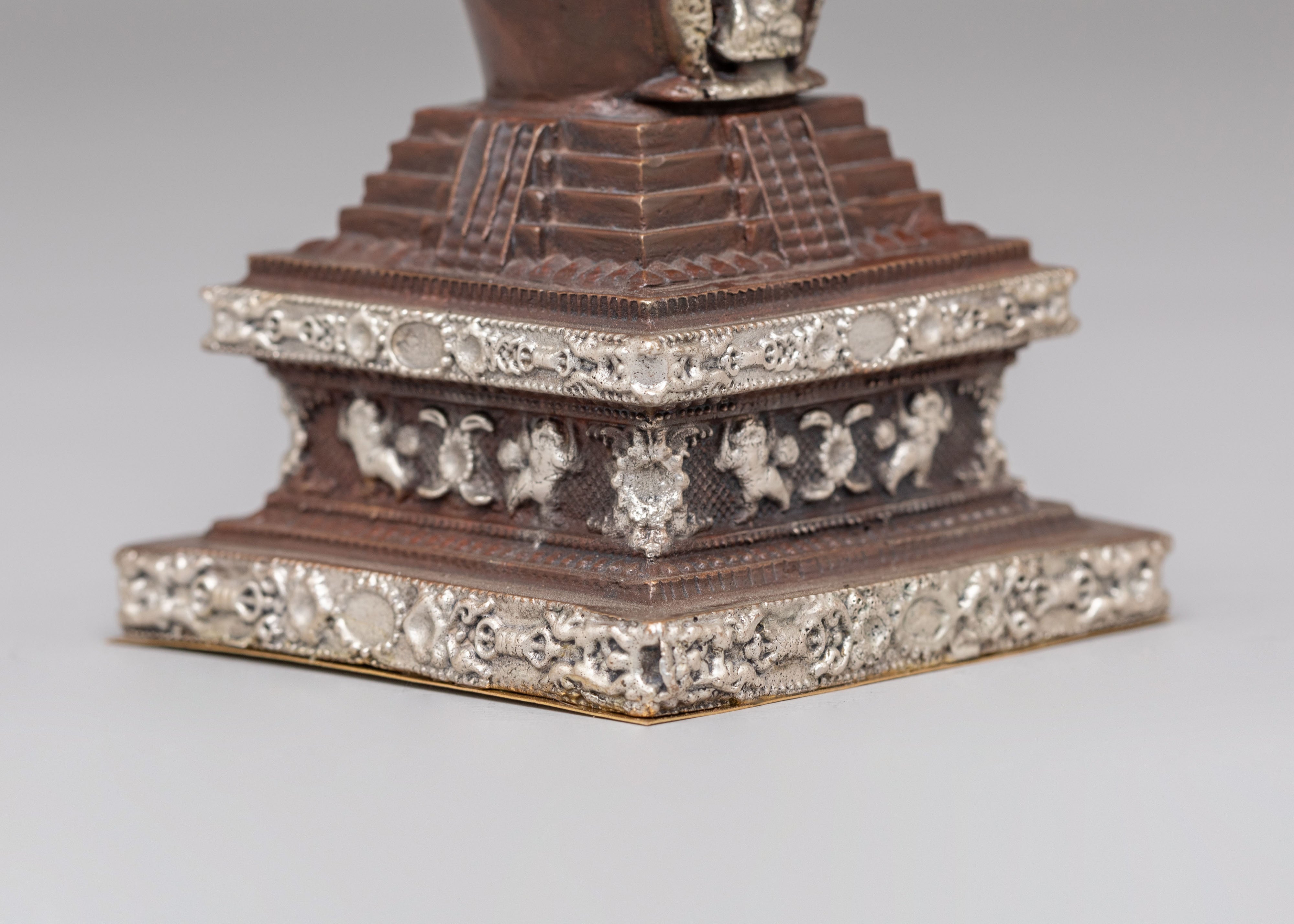 Handcrafted Descent from Heaven Stupa | Spiritual Artifacts for Meditation