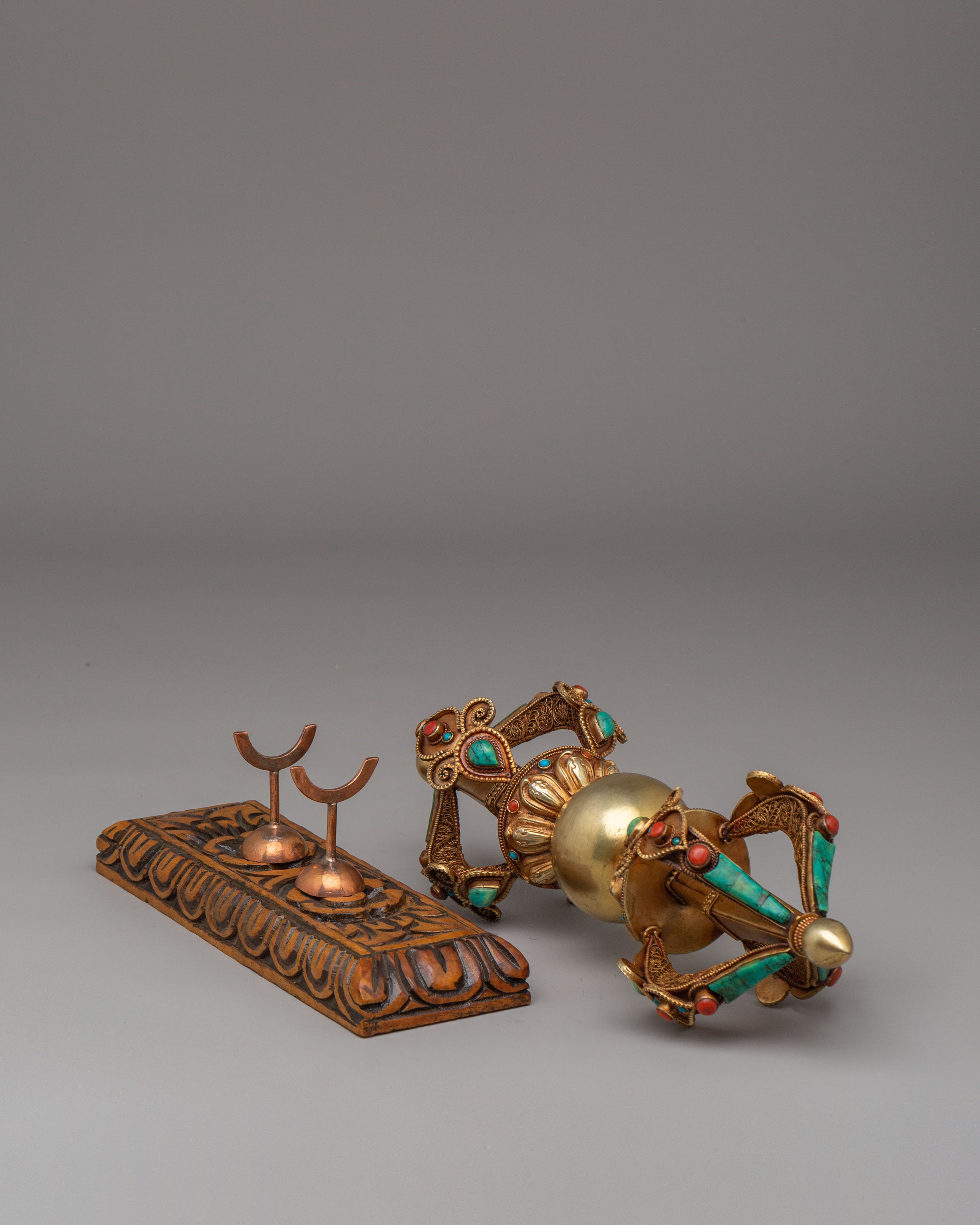 Buddhist Shrine Vajra With Stand | Symbol of Protection & Strength