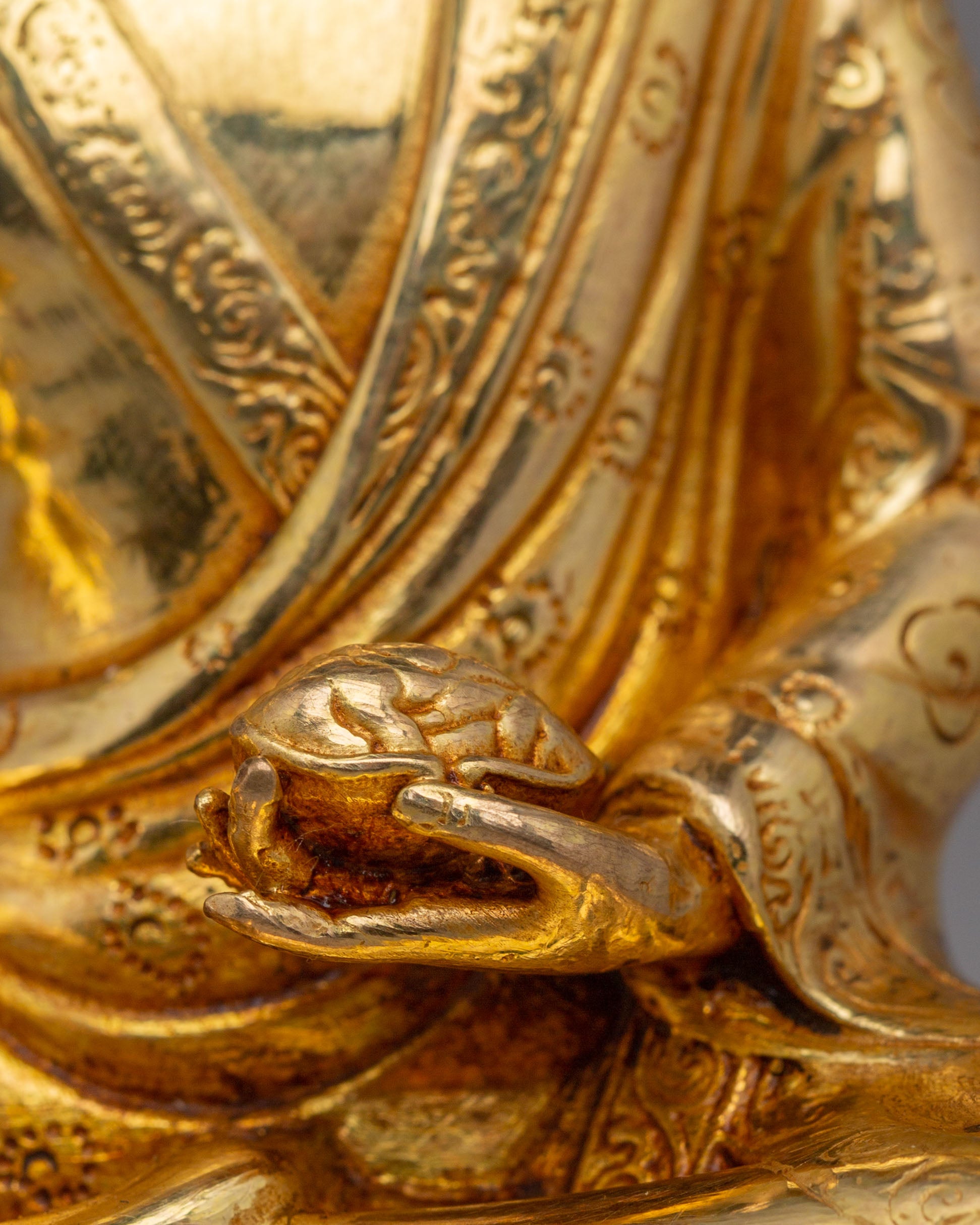 Sacred Milarepa Buddhist Master Statue | Tibetan Yogi Sculpture