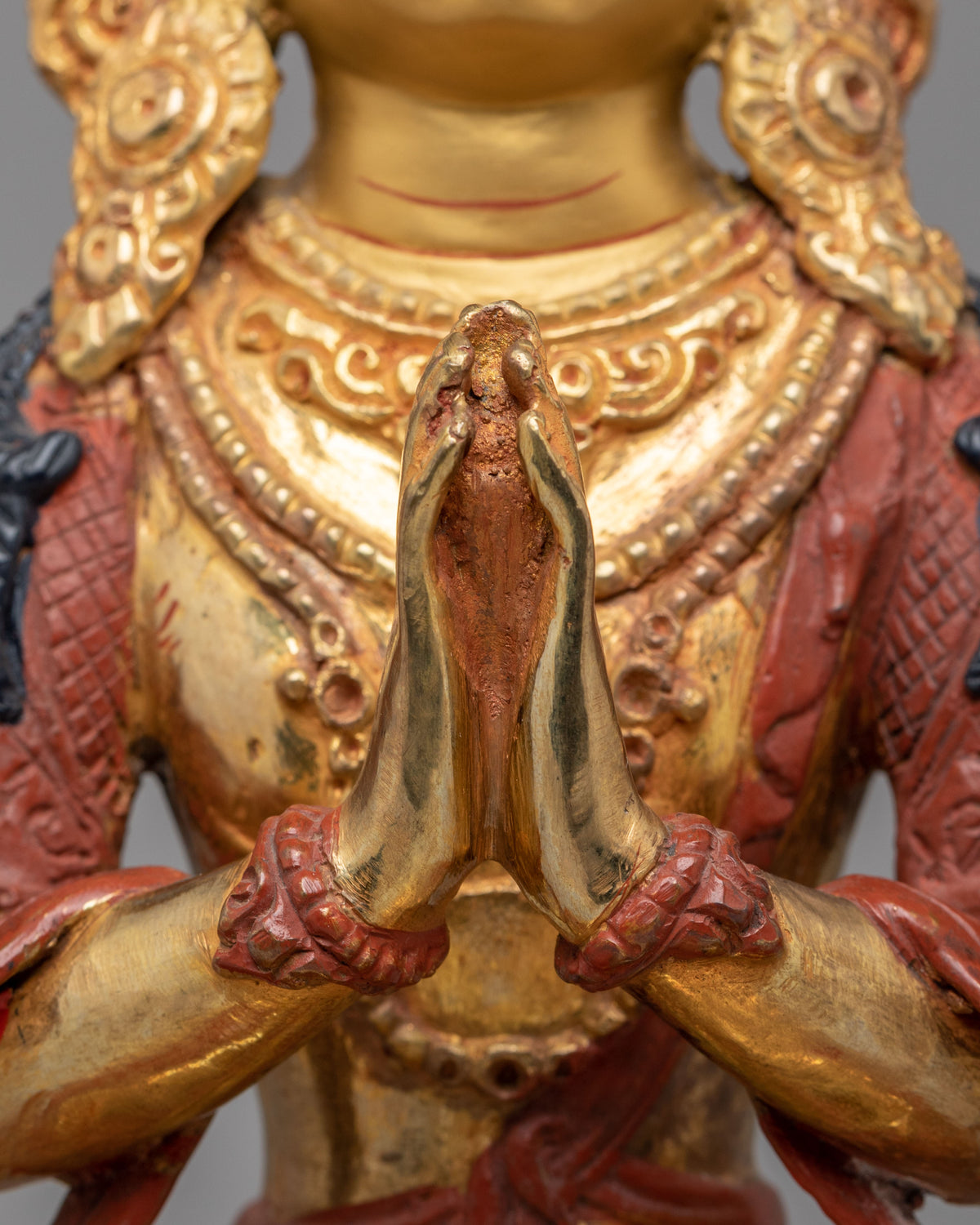 Chenrezig Avalokiteshvara Sculpture | Handcrafted Tibetan Buddha Statue