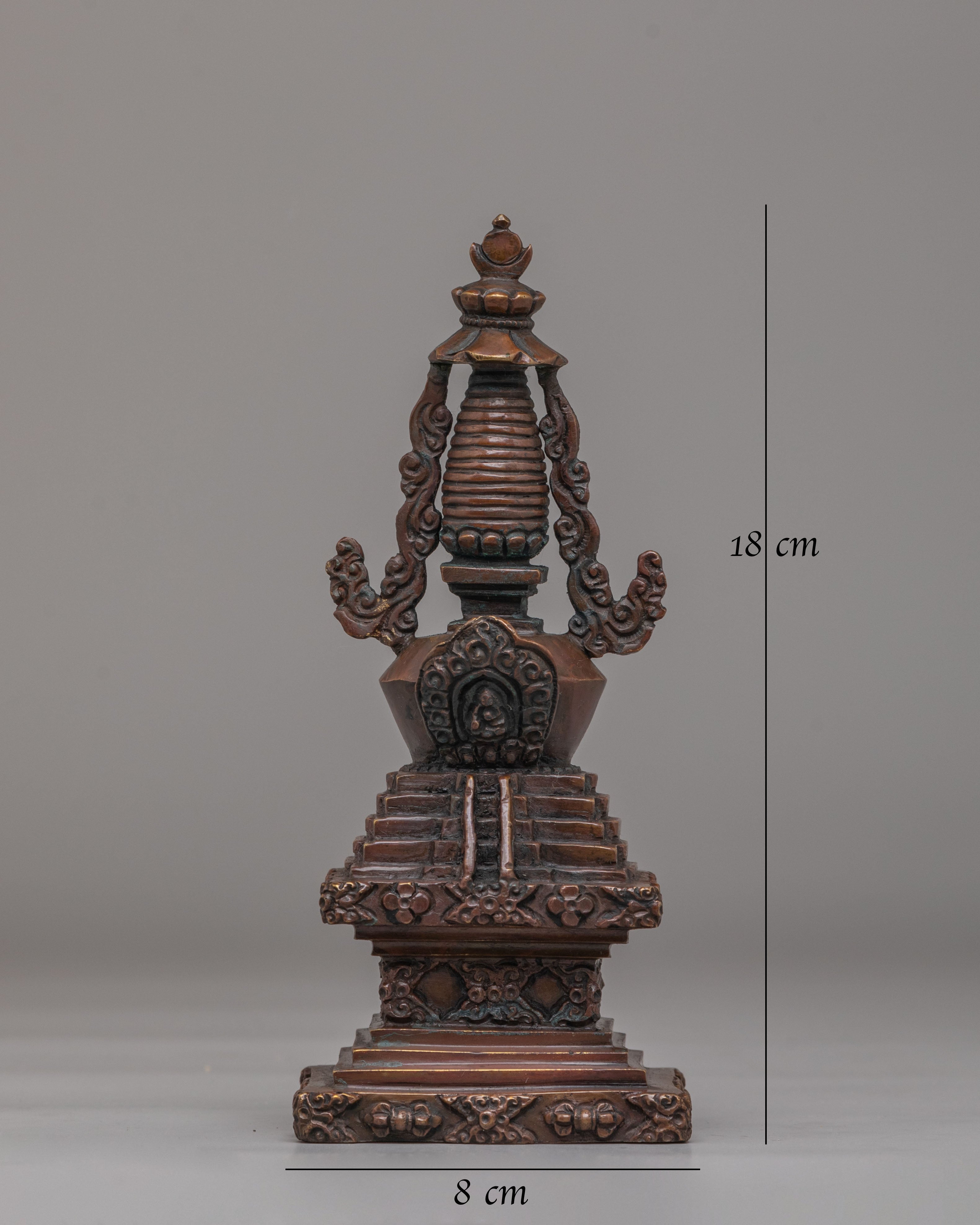 Tibetan Descent from Heaven Stupa | Symbol of Enlightenment
