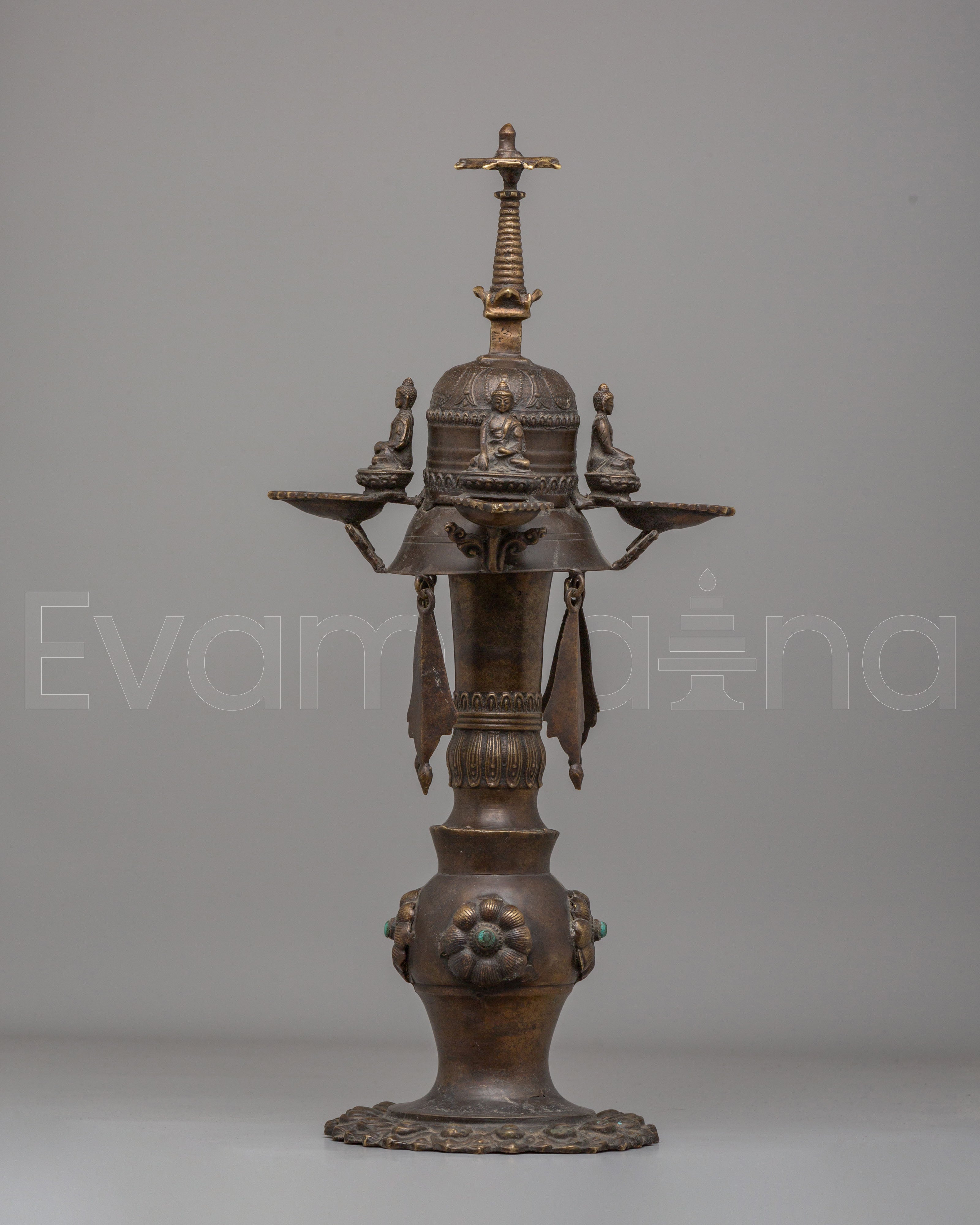 Buddhist Altar Oil Lamp