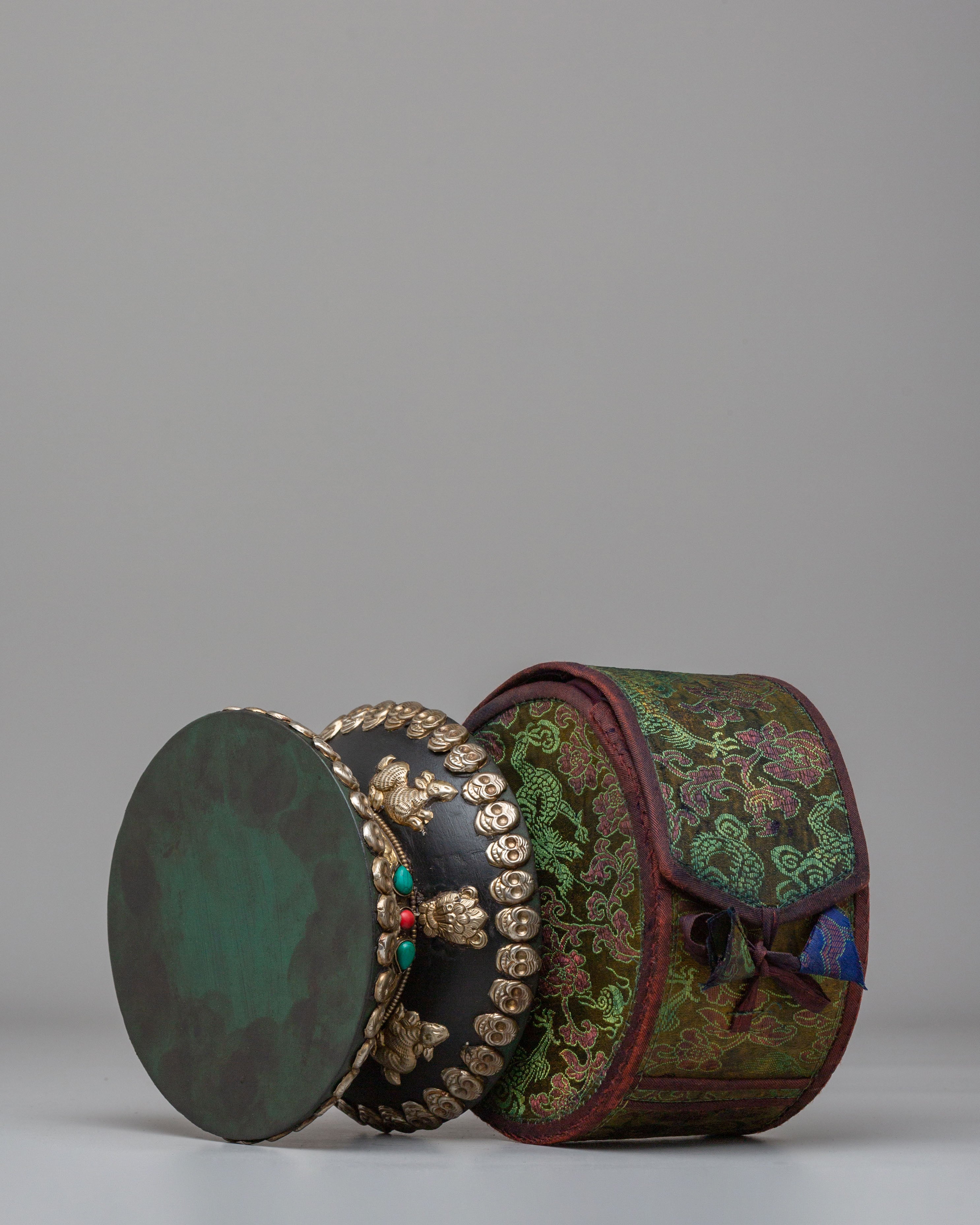 Buddhist Altar Damaru | Sacred Tibetan Ritual Instrument