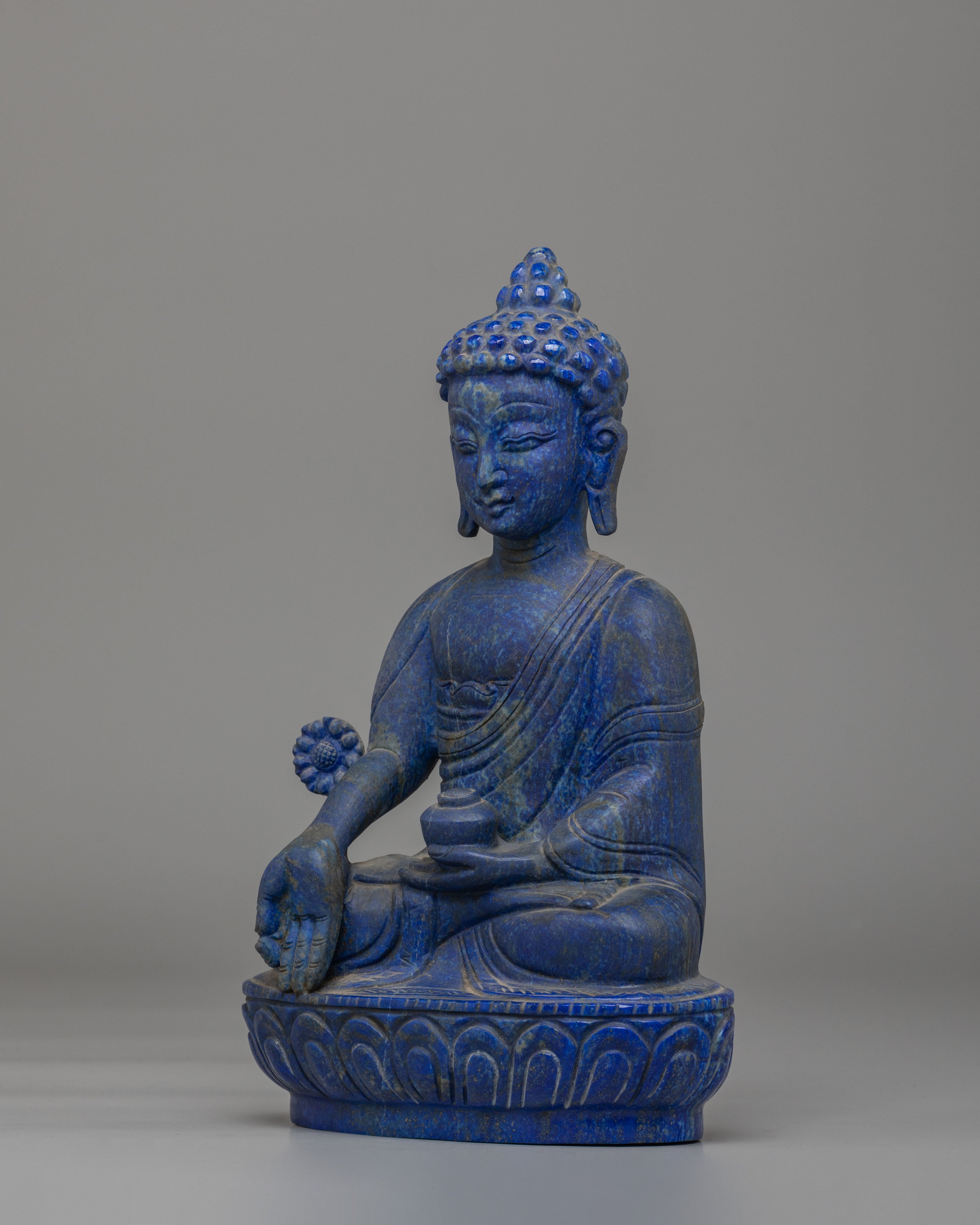 Bhaisajyaguru Medicine Buddha Sculpture | Tibetan Healing Deity