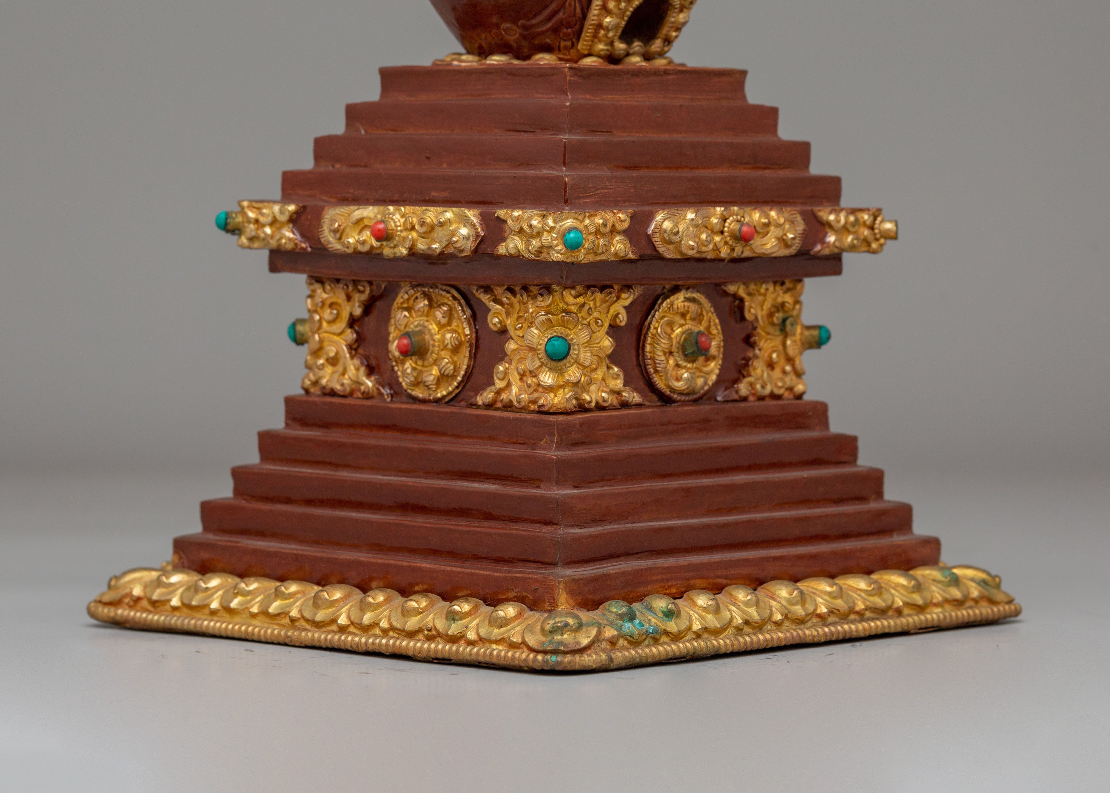 Handcrafted Sacred Altar Enlightenment Stupa | Symbol of Inner Peace