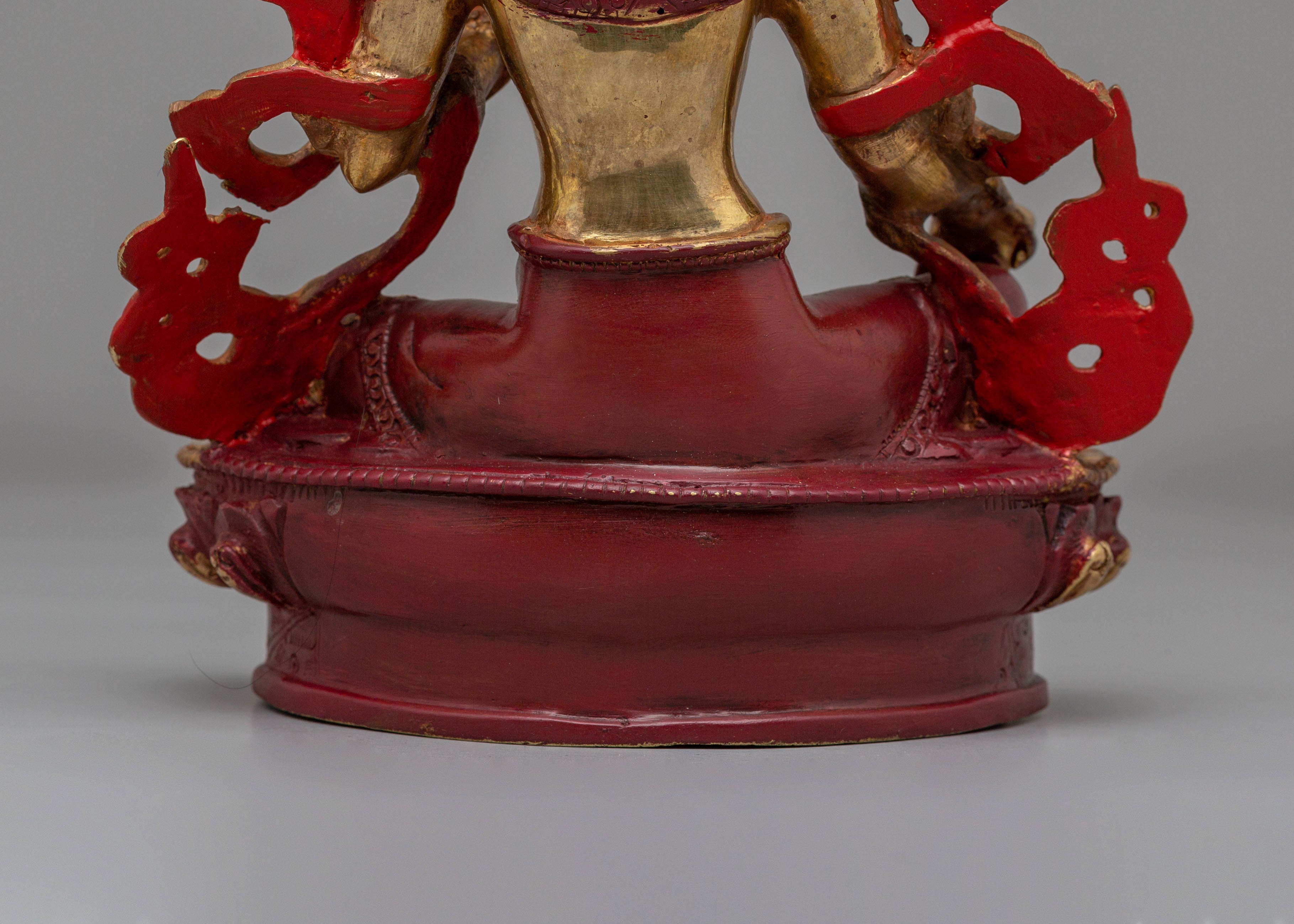 Sacred Traditional Green Tara Statue | Tibetan Buddhist Deity