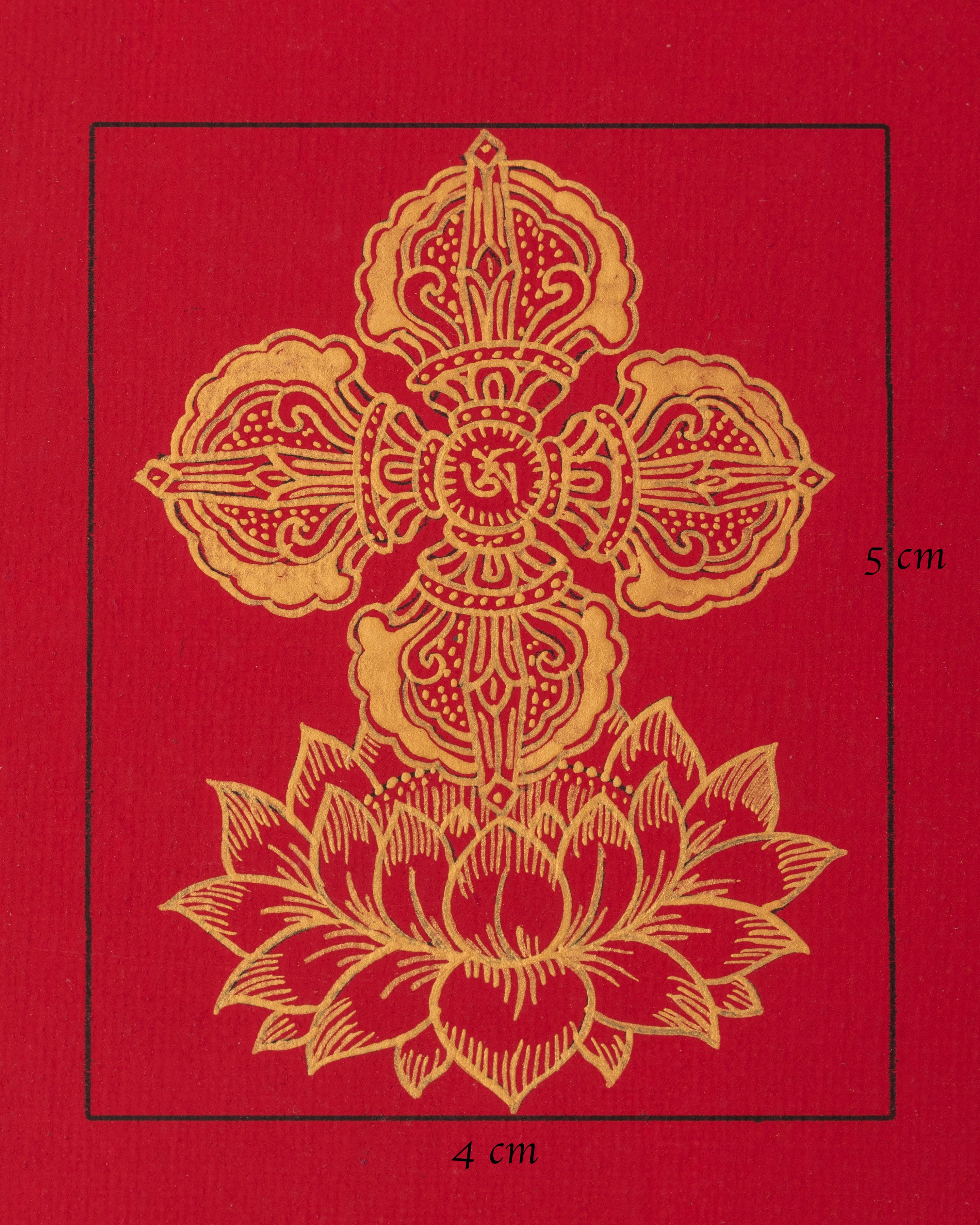 Bishwo Vajra Thangka for Locket | Sacred Symbol of Protection