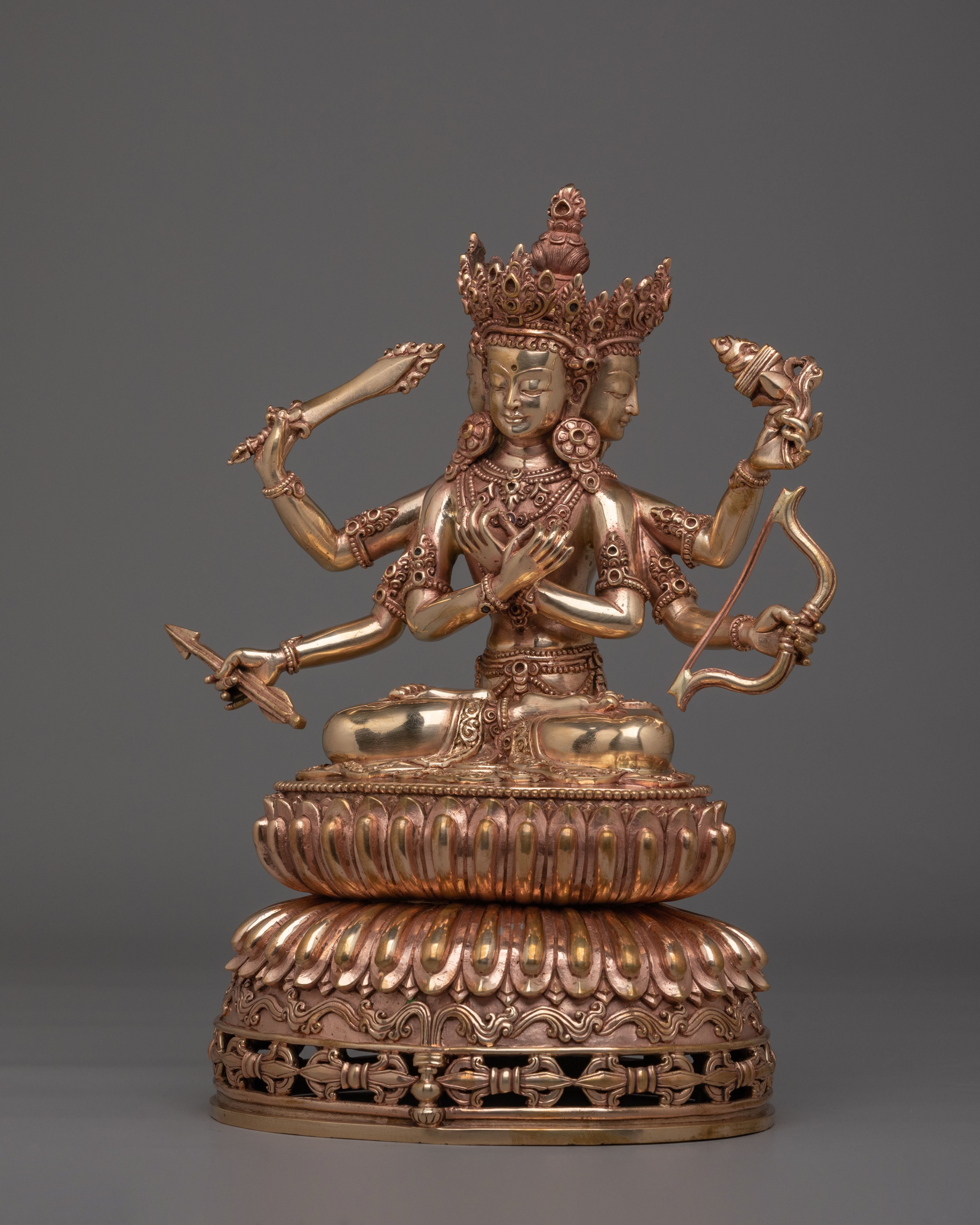 Tibetan Maha Manjushri Statue | Wisdom Deity