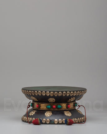 Wooden Damaru Ritual Instrument 