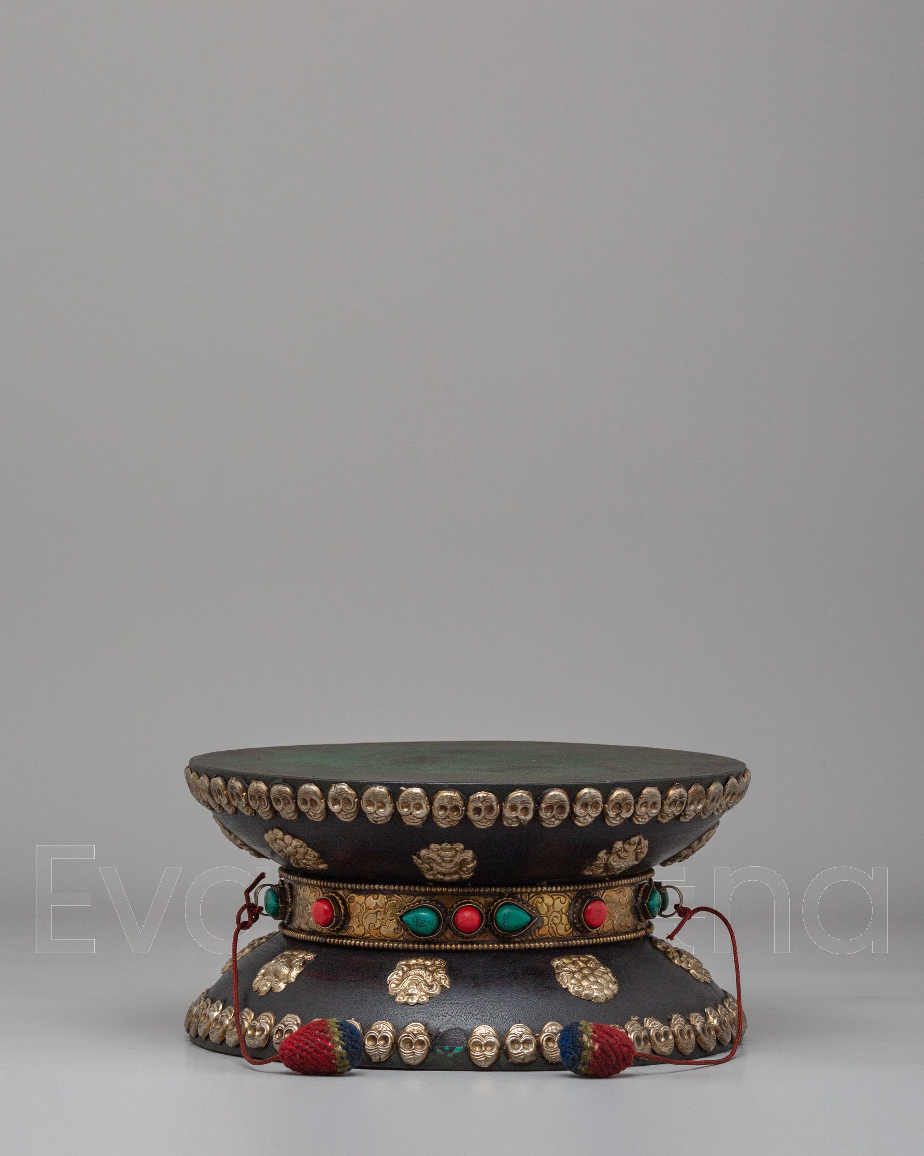 Wooden Damaru Ritual Instrument 