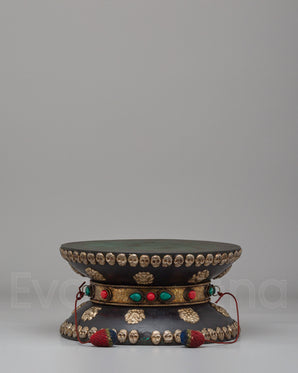 Wooden Damaru Ritual Instrument 