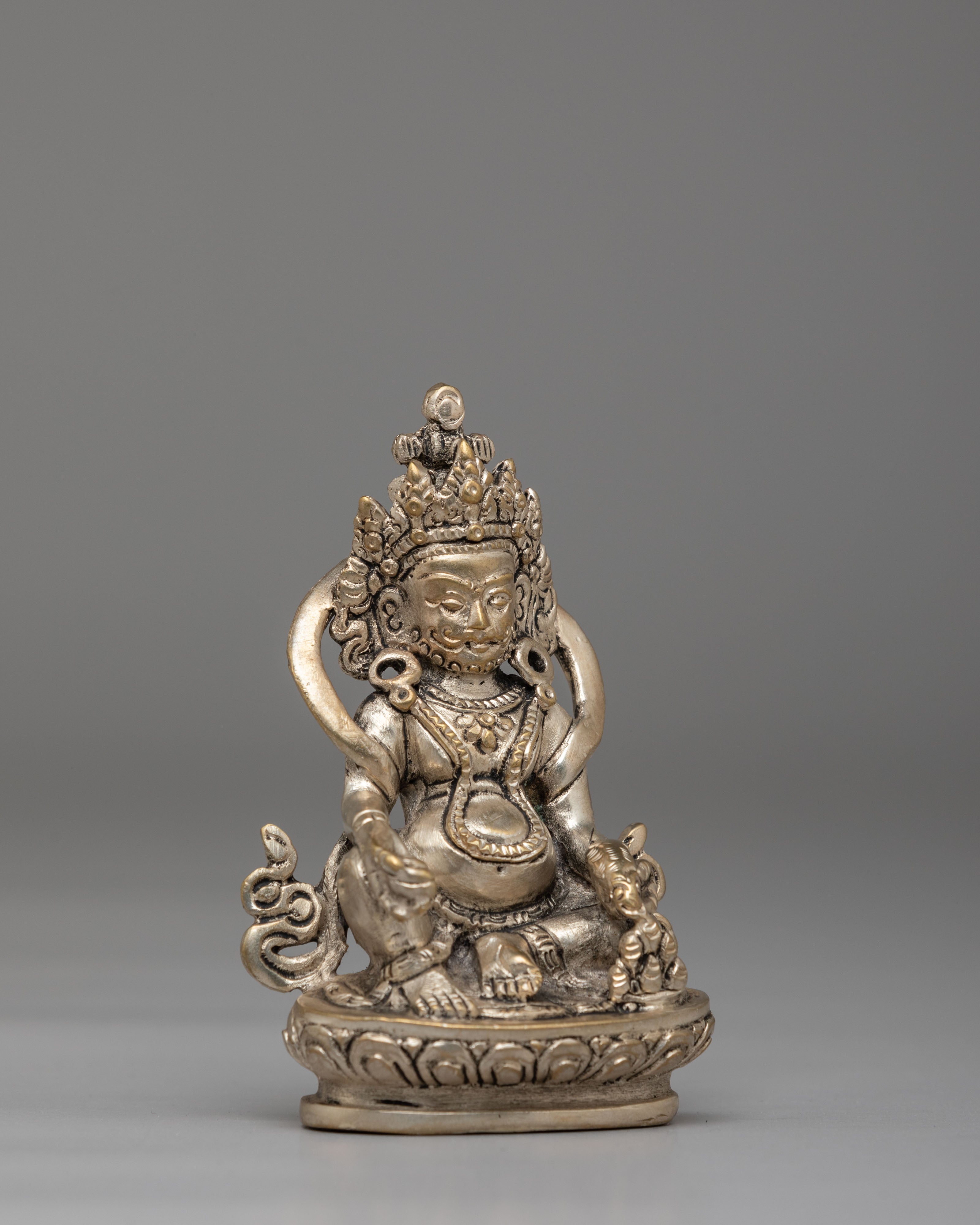 Machine Made Dzambhala Deity Statue | Tibetan Wealth Deity Figurine