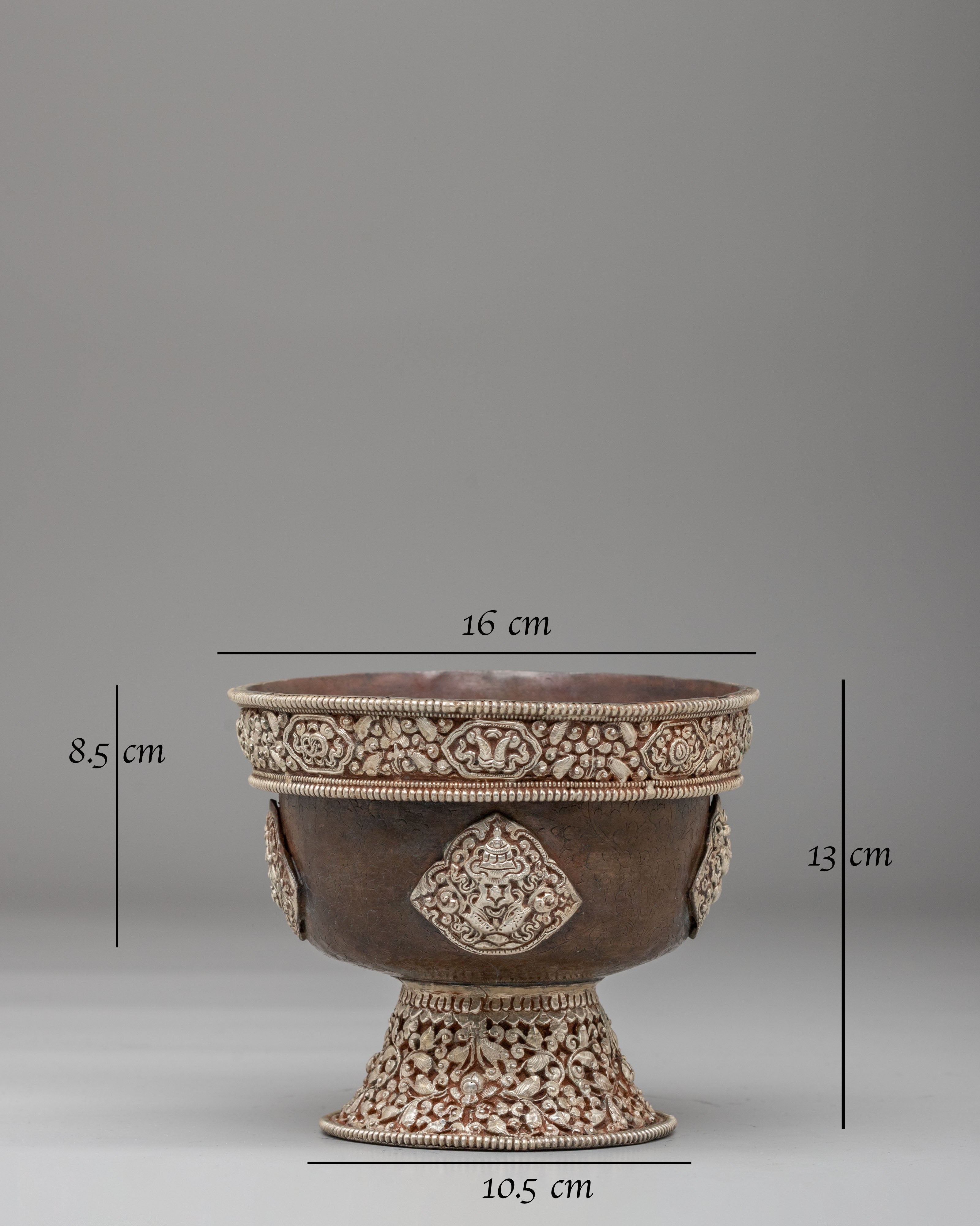 Handcrafted Himalayan Offering Bowl Set | Spiritual Home Decor