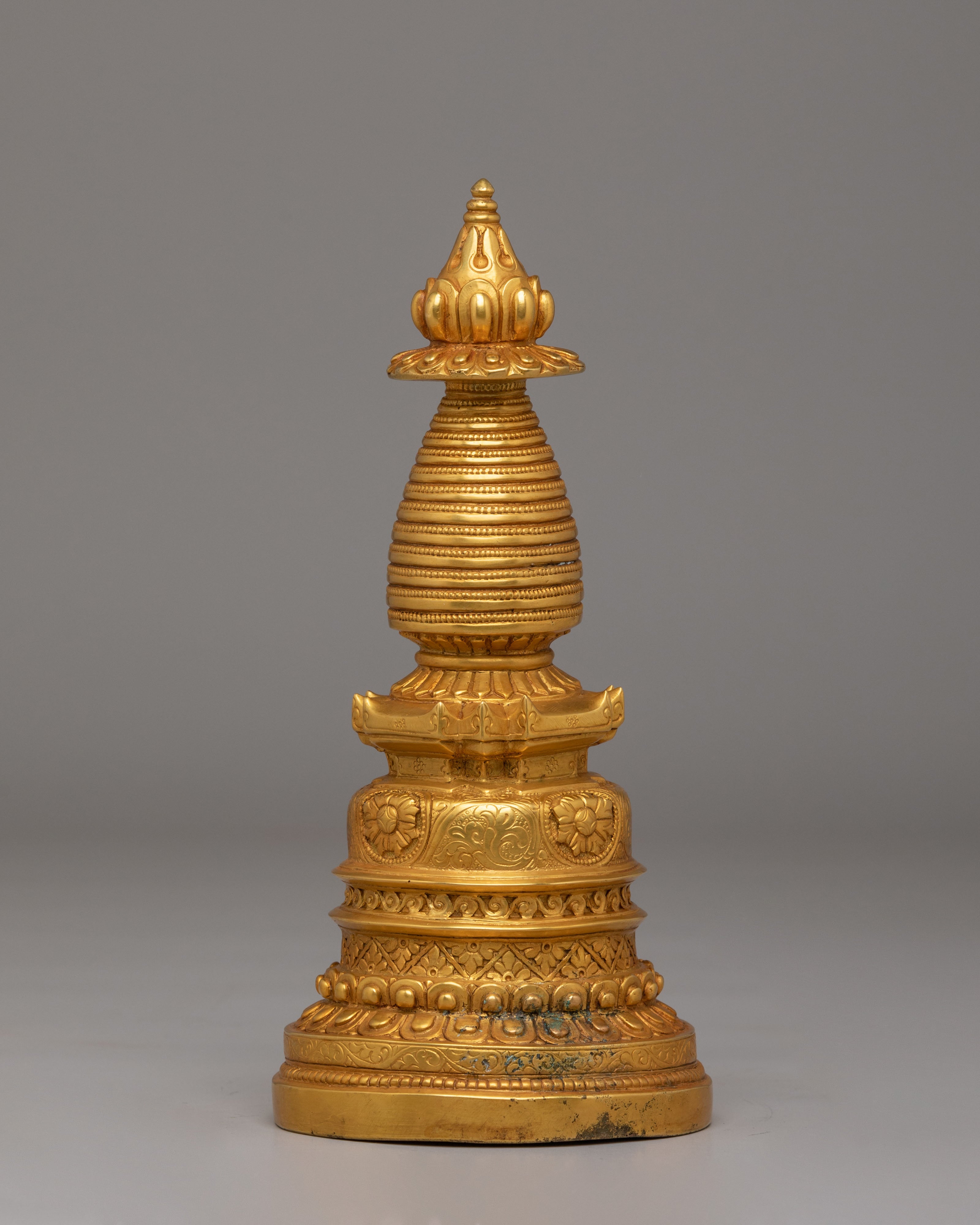 Sacred Enlightment Kadampa Stupa | Gold Plated Tibetan Stupa