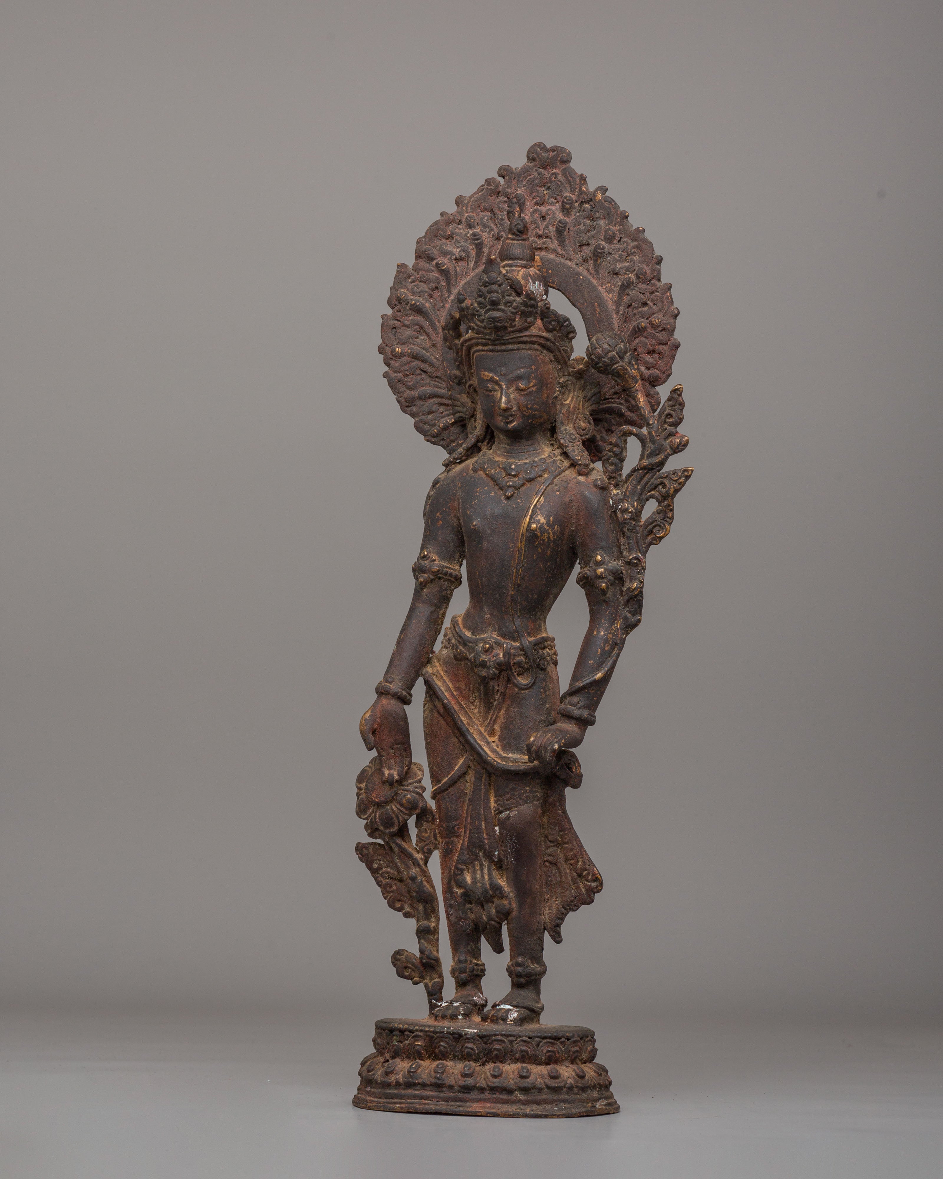 Traditional Buddhist Padmapani Statue | Symbol of Compassion and Wisdom