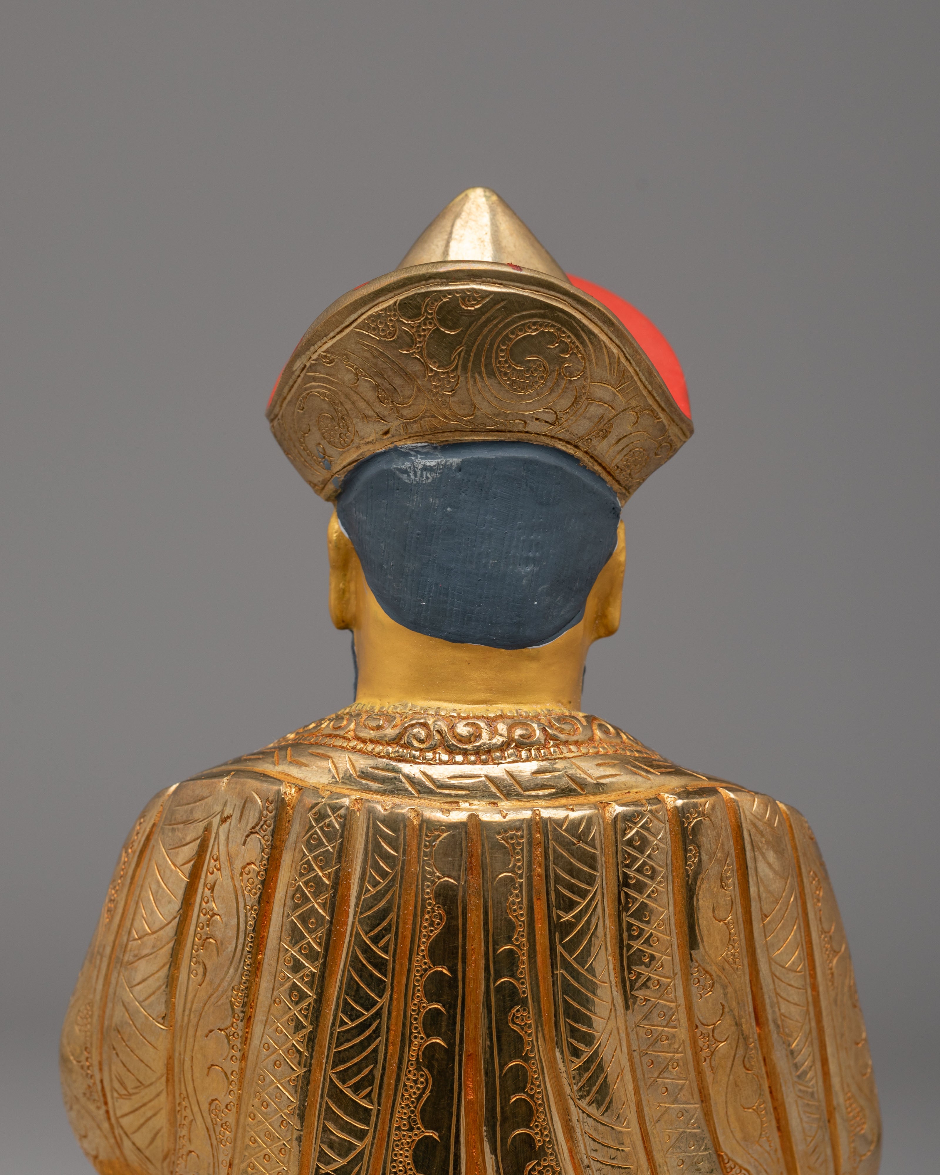 Handcrafted Guru Shapdum Statue | Tibetan Spiritual Master