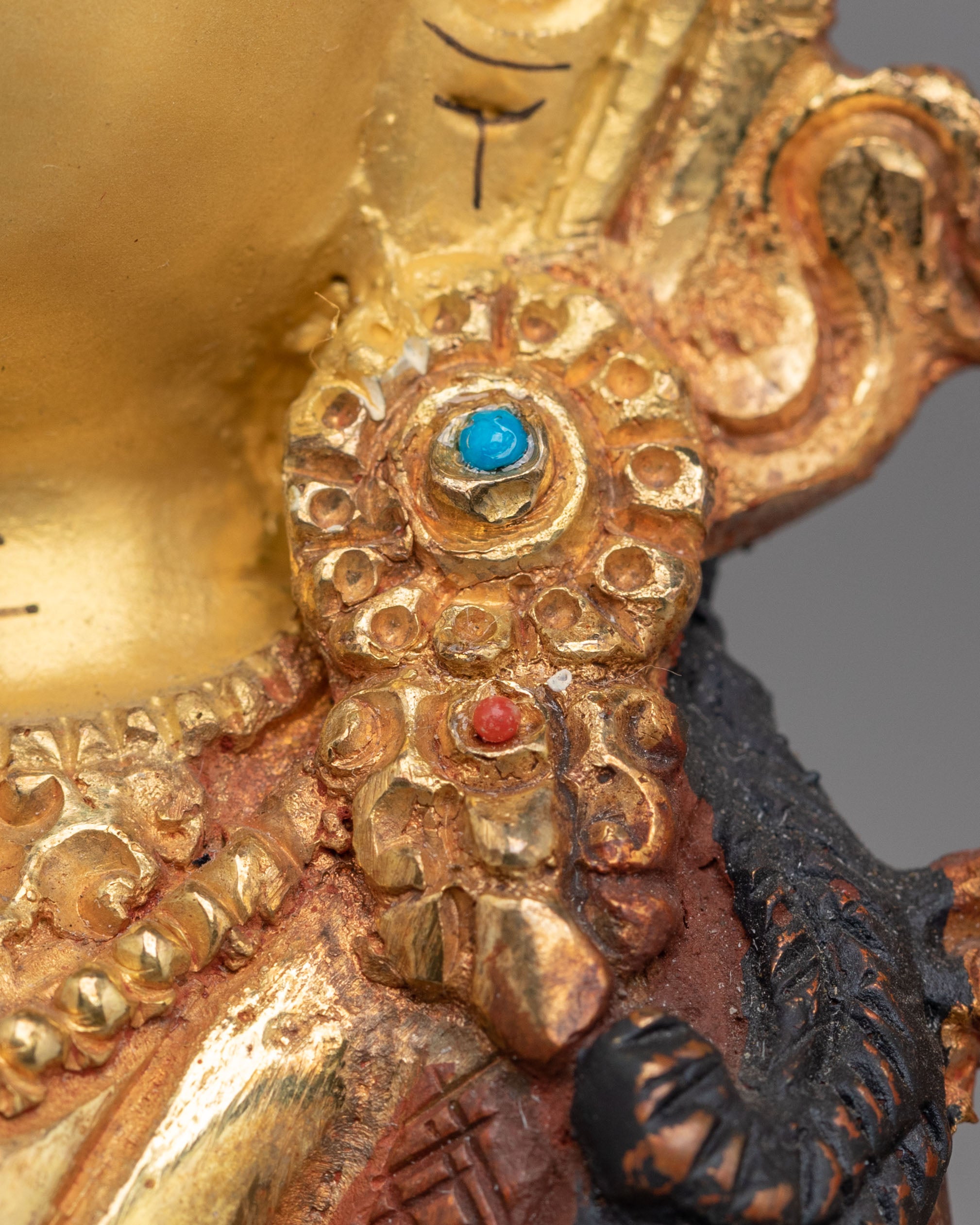 Buddhist Green Tara Deity Statue | Handmade Tibetan Art