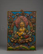 Yellow Dzambhala Wall Hanging