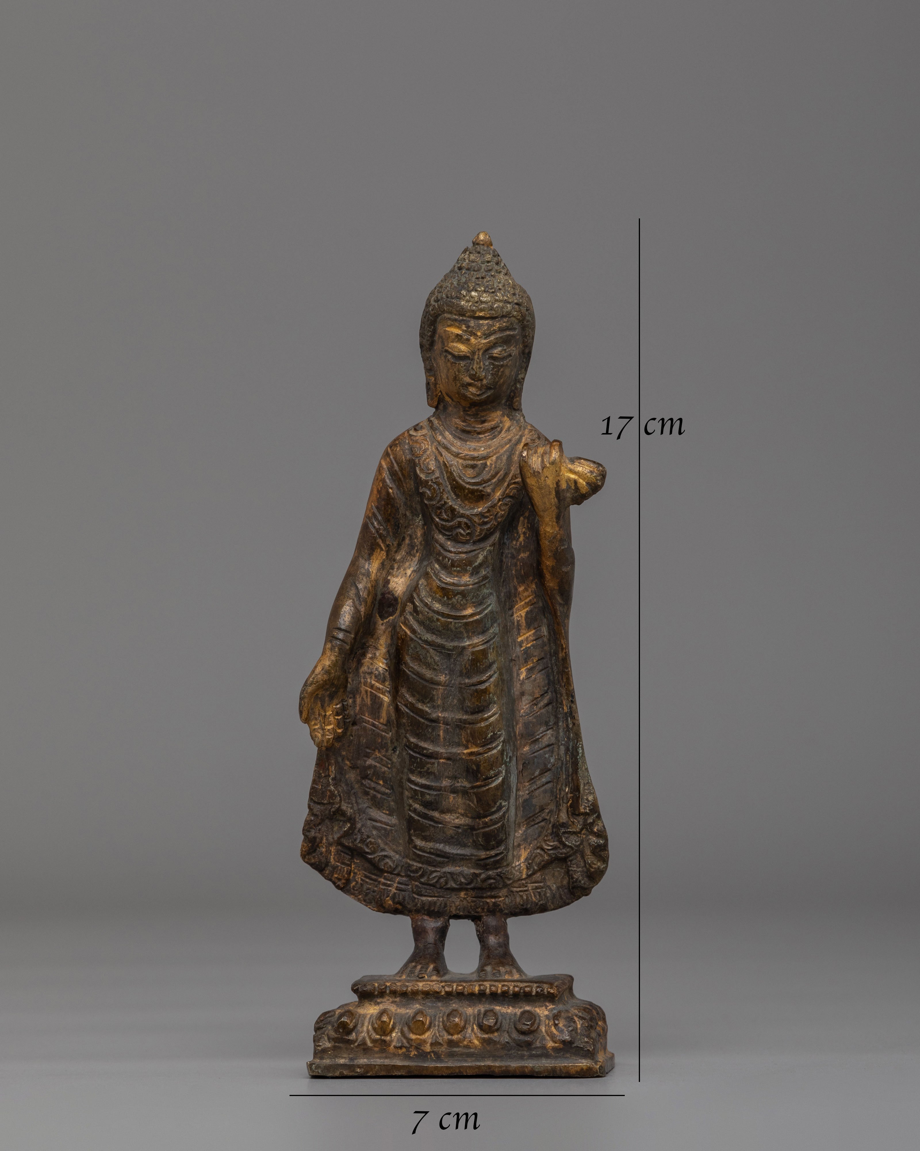 Himalayan Dipankara Buddha Figurine | Symbol of Light and Enlightenment