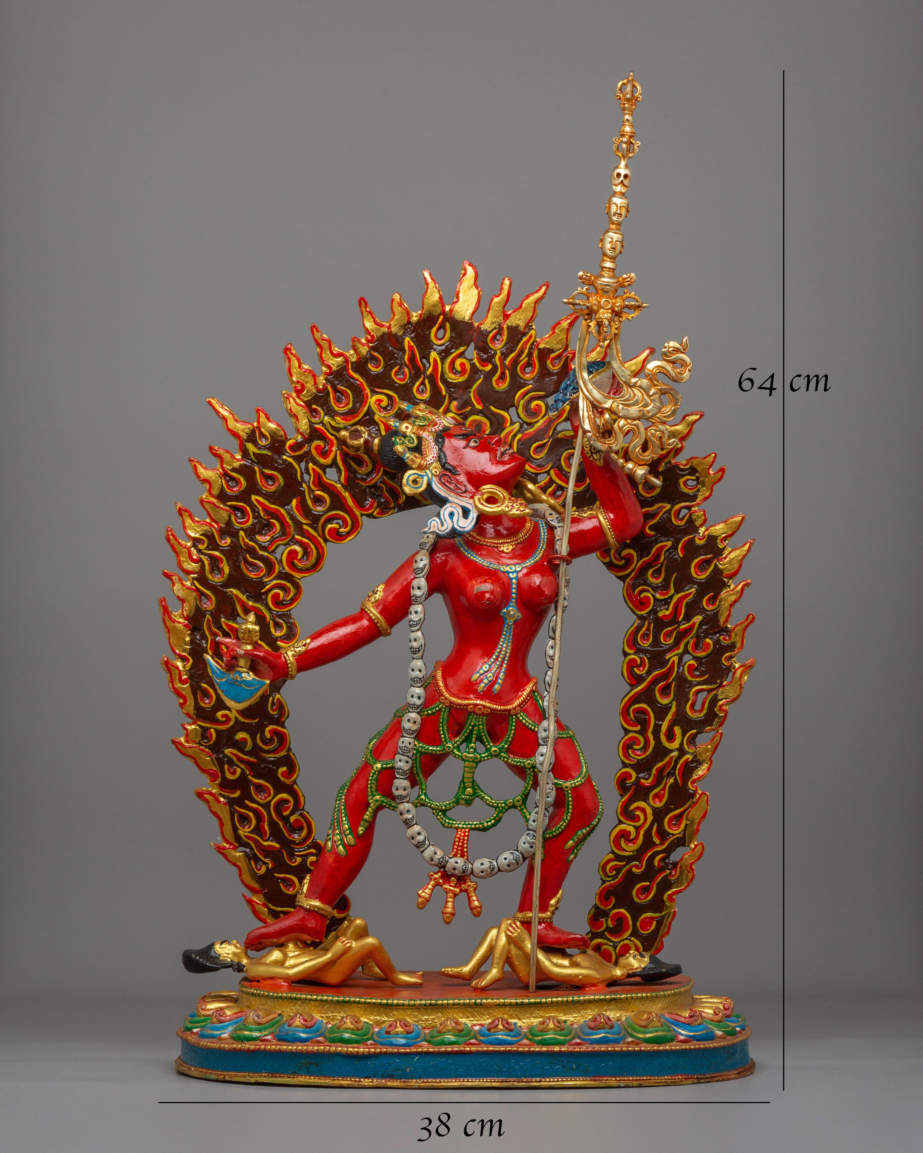 Tibetan Vajrayogini Dakini Sculpture | Vajrayana Female Deity Statue