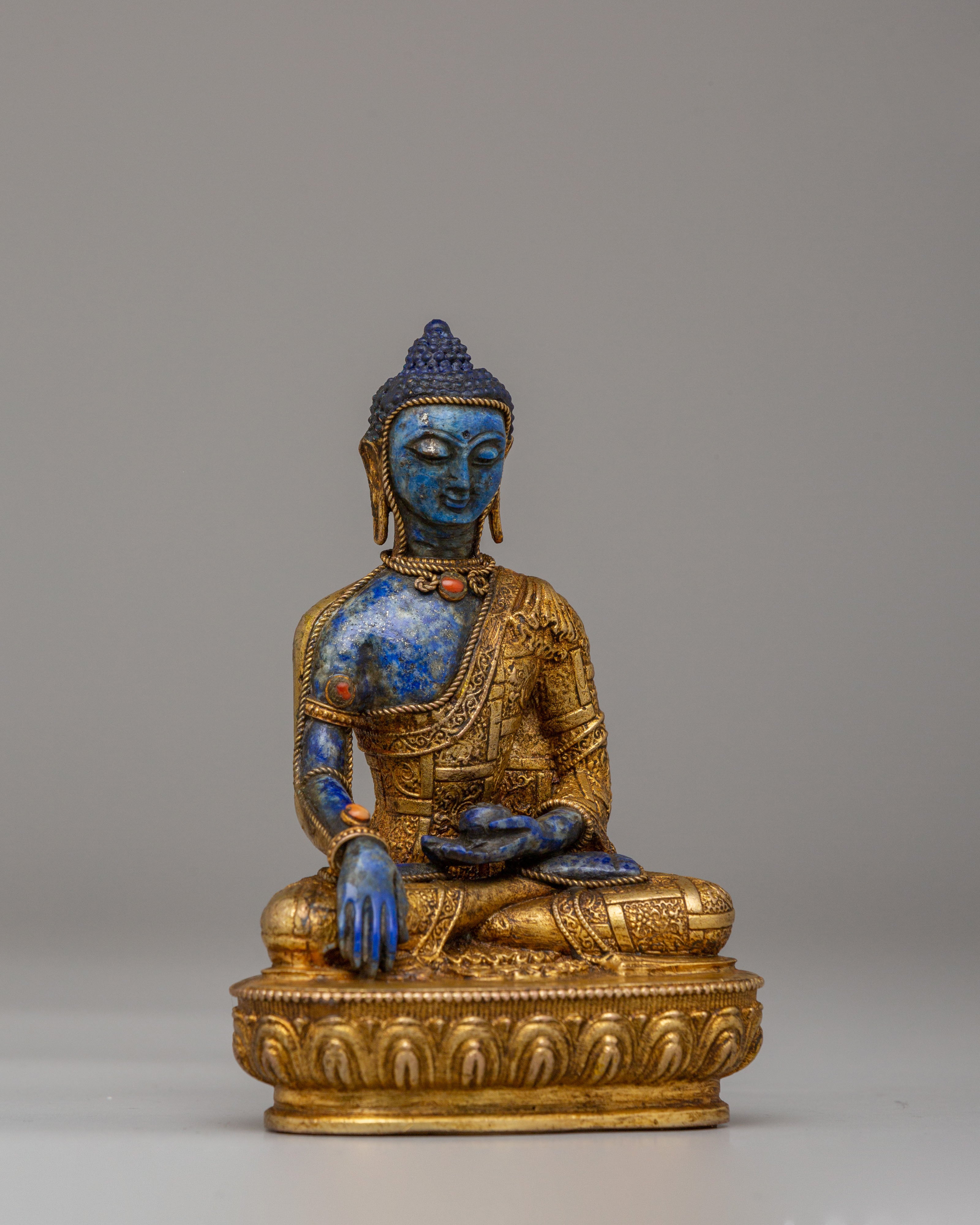 Shakyamuni Buddha Statue for Spiritual Practice | Handcrafted Copper Art