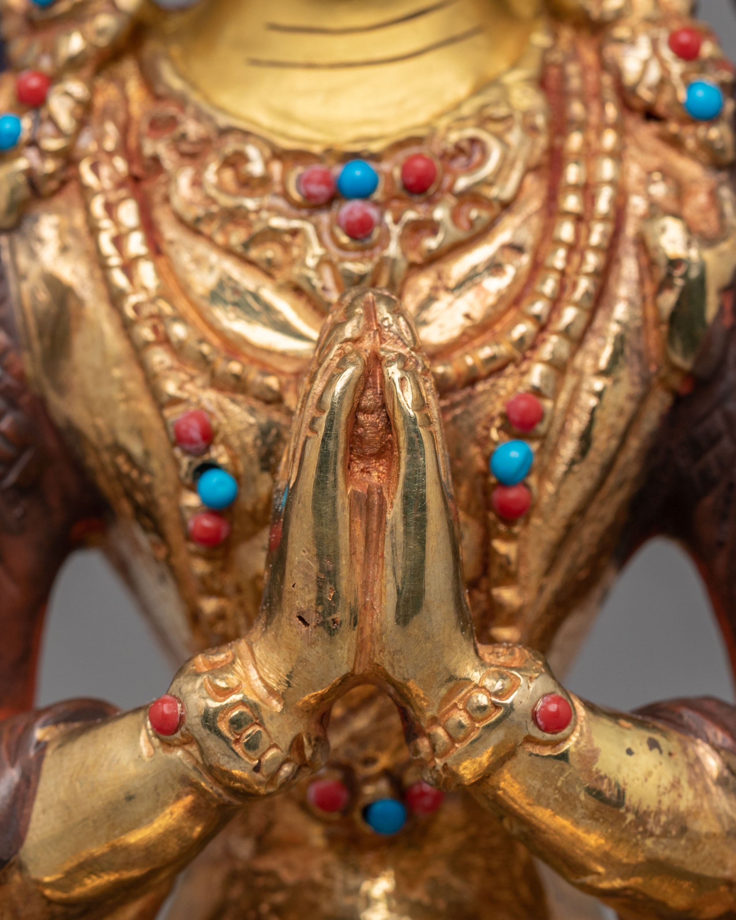 Sacred Tibetan Chenrezig Sculpture | Spiritual Home Decor