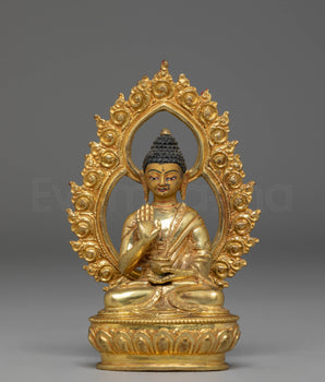Copper Statue of Amogasiddhi Buddha