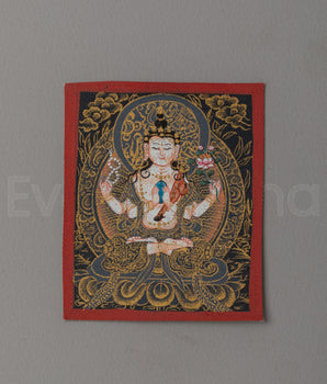 Chenrezig Thangka for Locket 