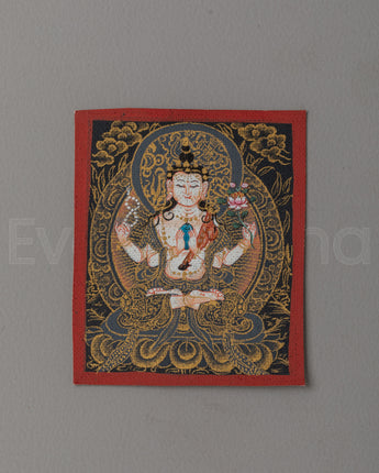 Chenrezig Thangka for Locket 