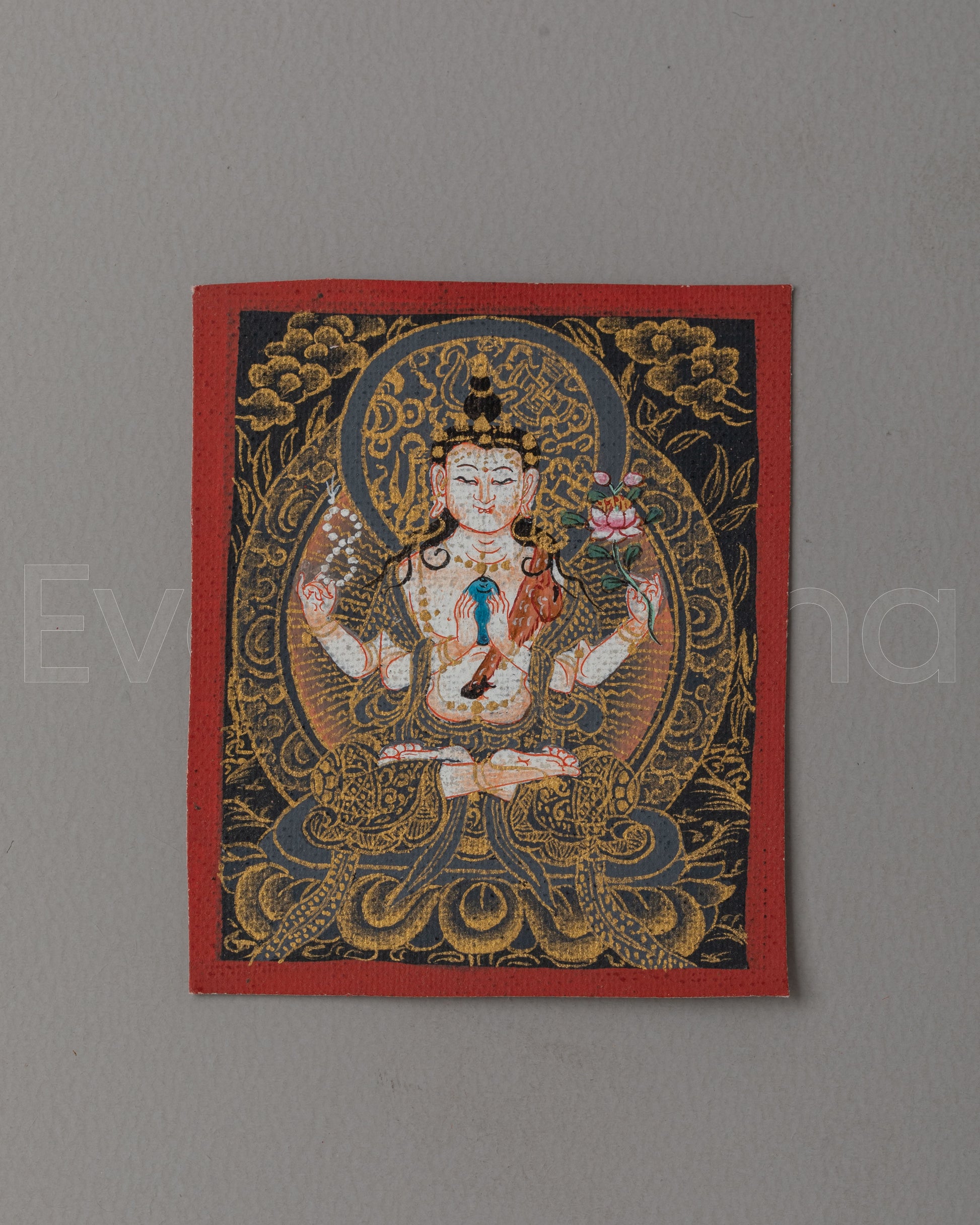Chenrezig Thangka for Locket 