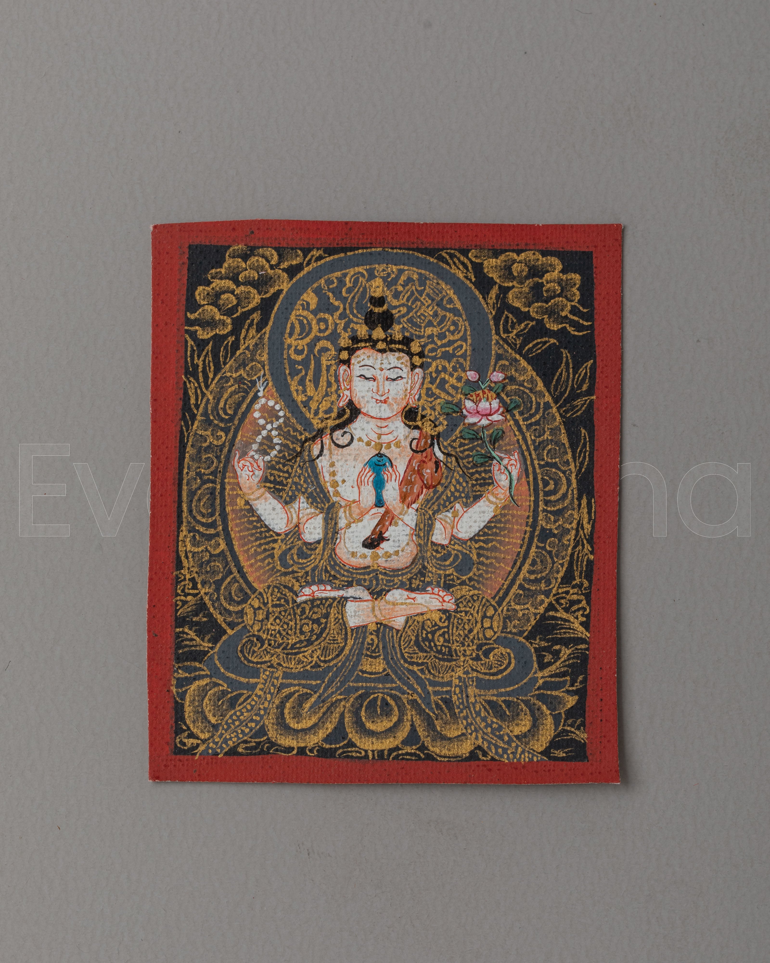 Chenrezig Thangka for Locket 