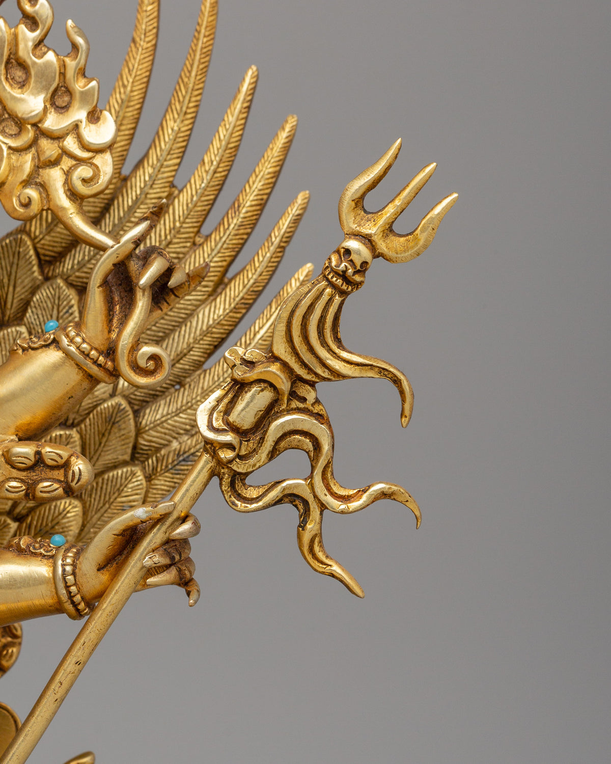 Handmade Altar Vajrakilaya Statue | Wrathful Tibetan Buddhist Deity