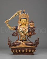 Manjushri Sword of Wisdom Deity Statue