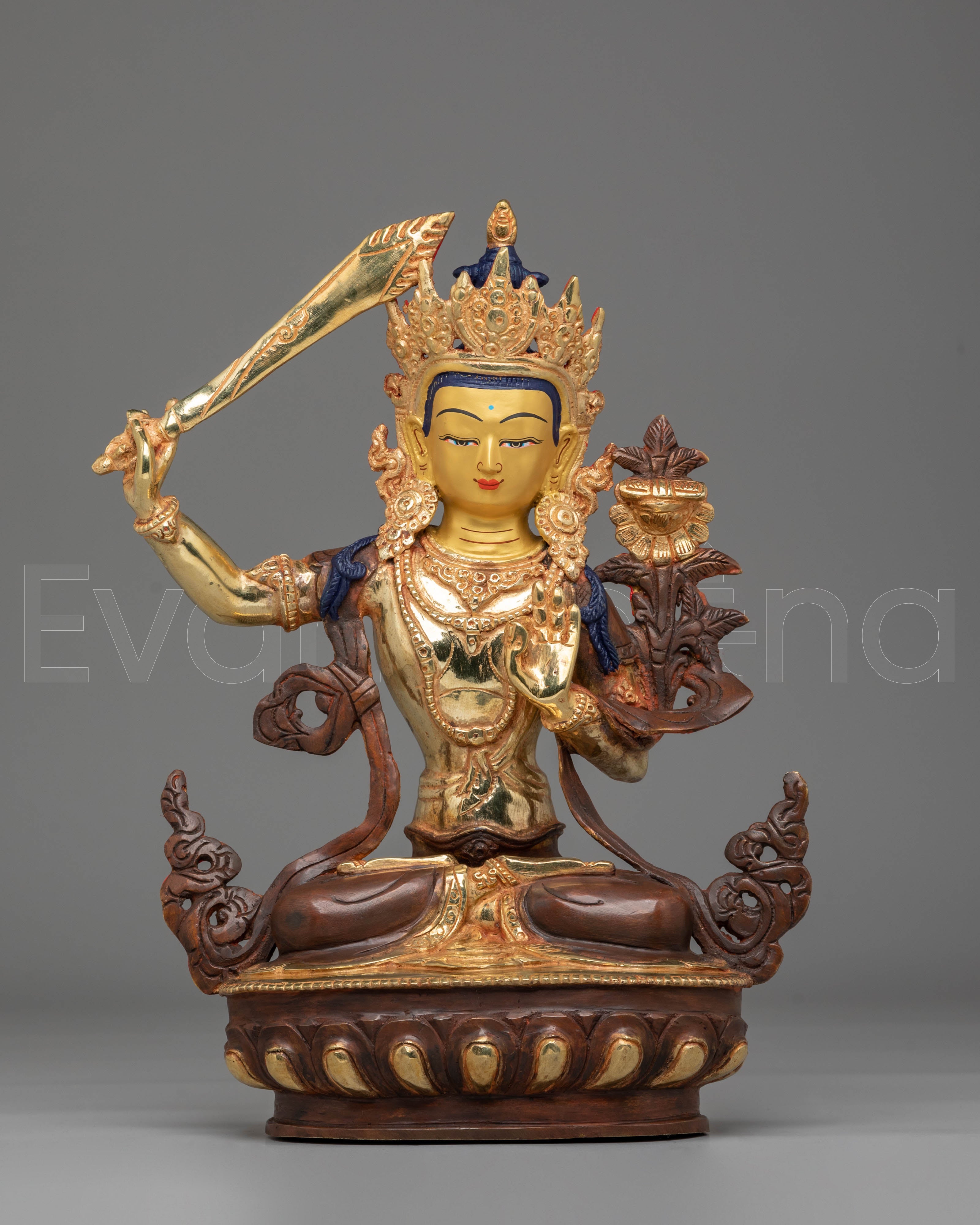 Manjushri Sword of Wisdom Deity Statue
