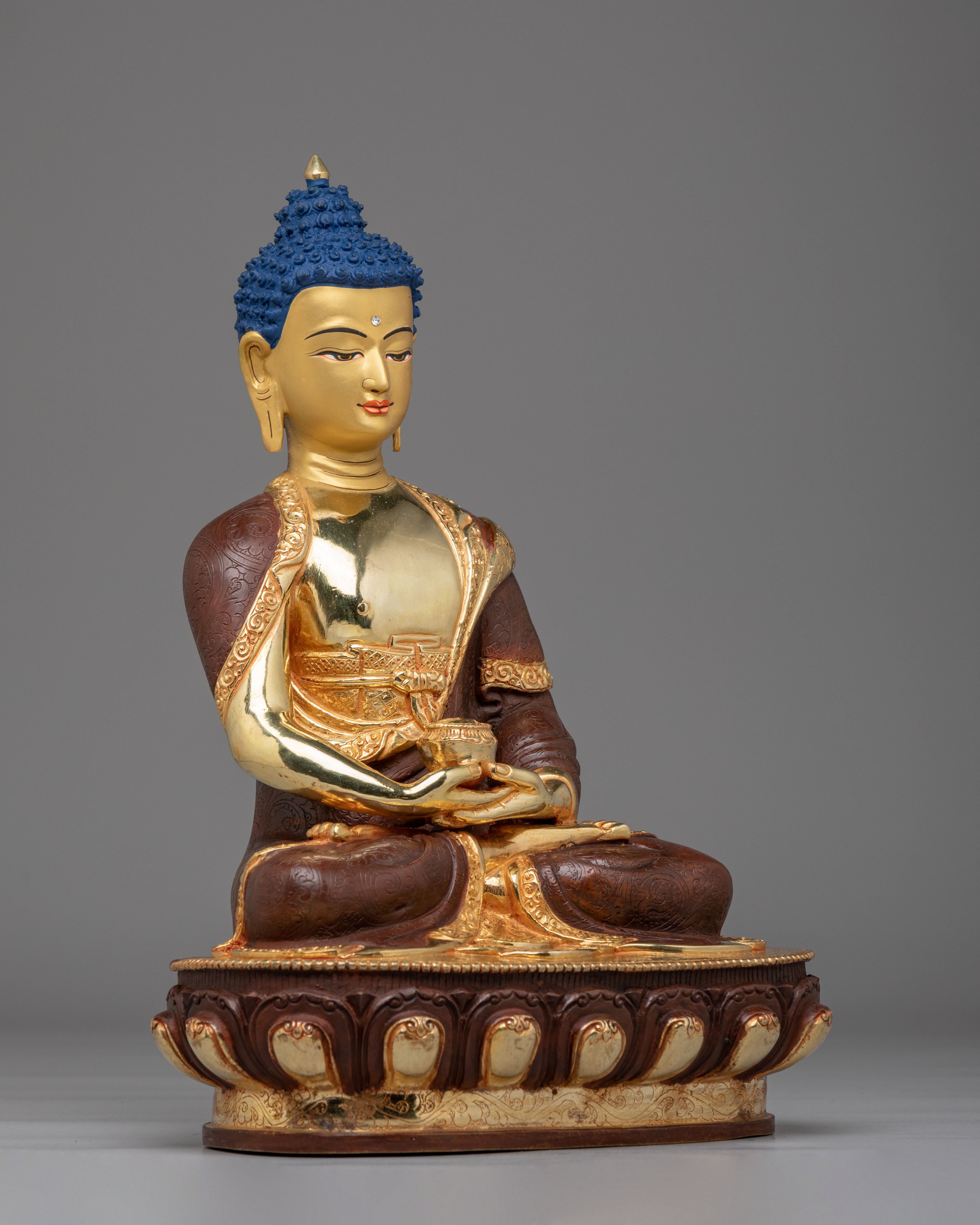 Traditional Spiritual Amitabha Buddha Statue | Serene Meditation Figurine